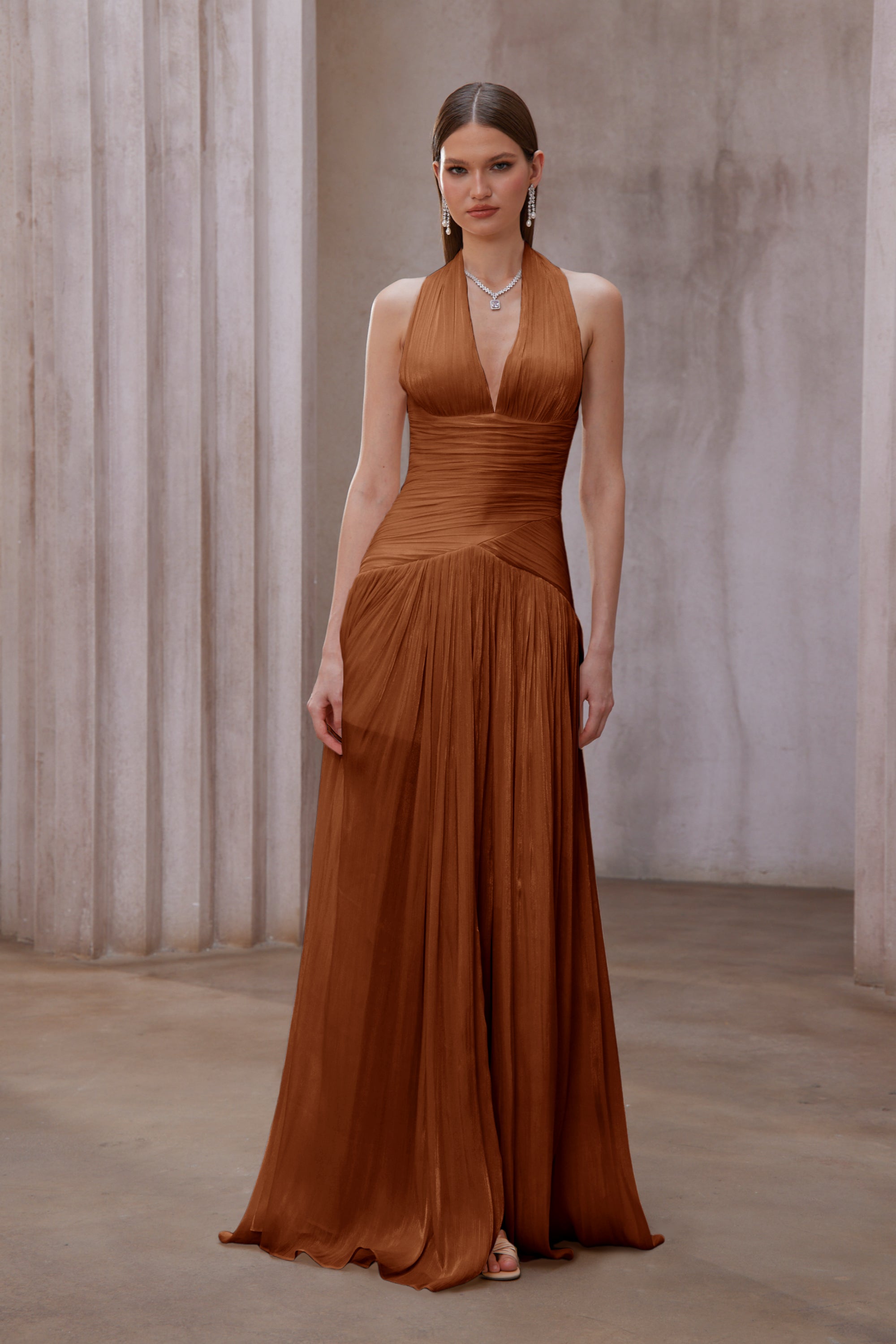 Gathered Maxi Dress