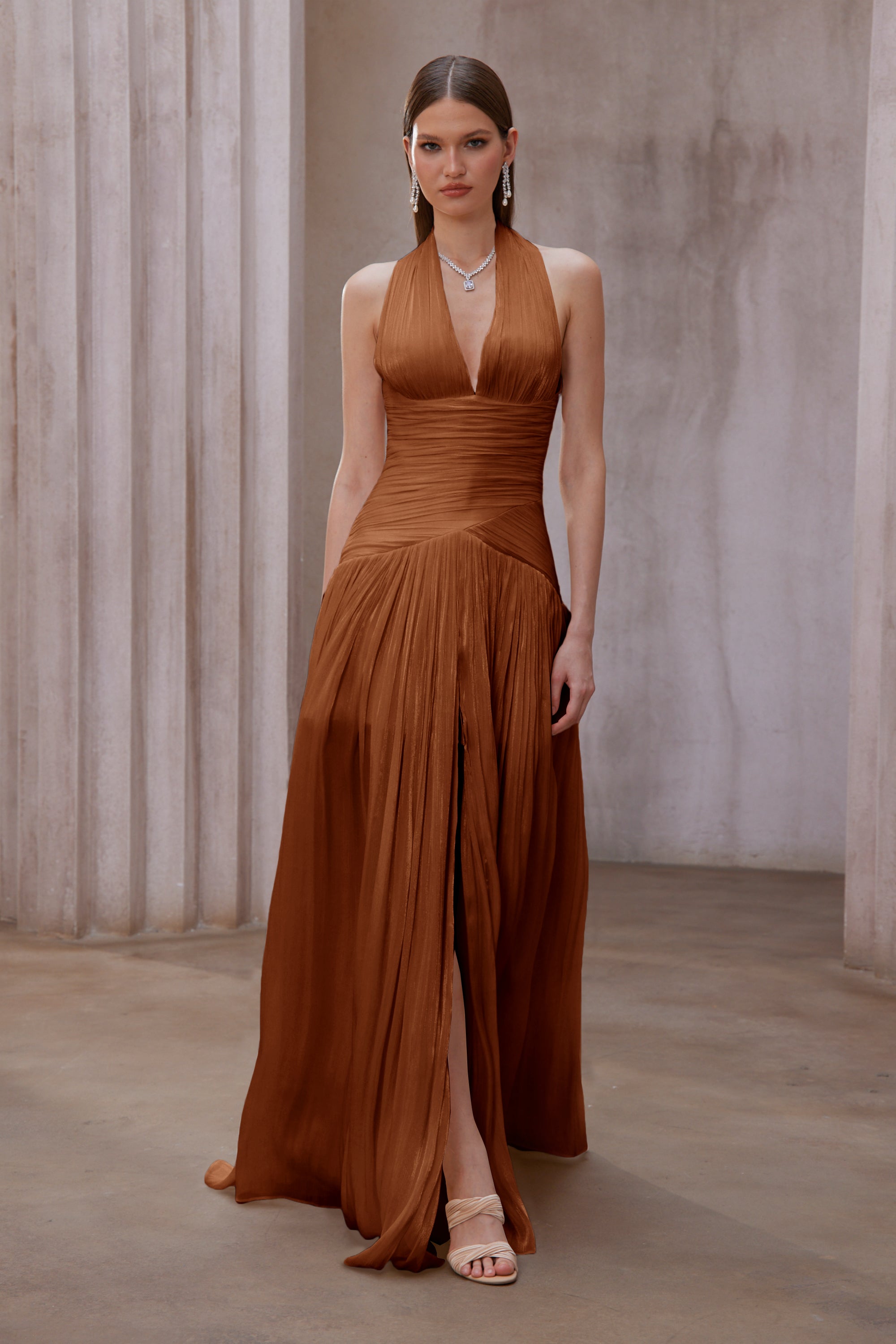 Gathered Maxi Dress