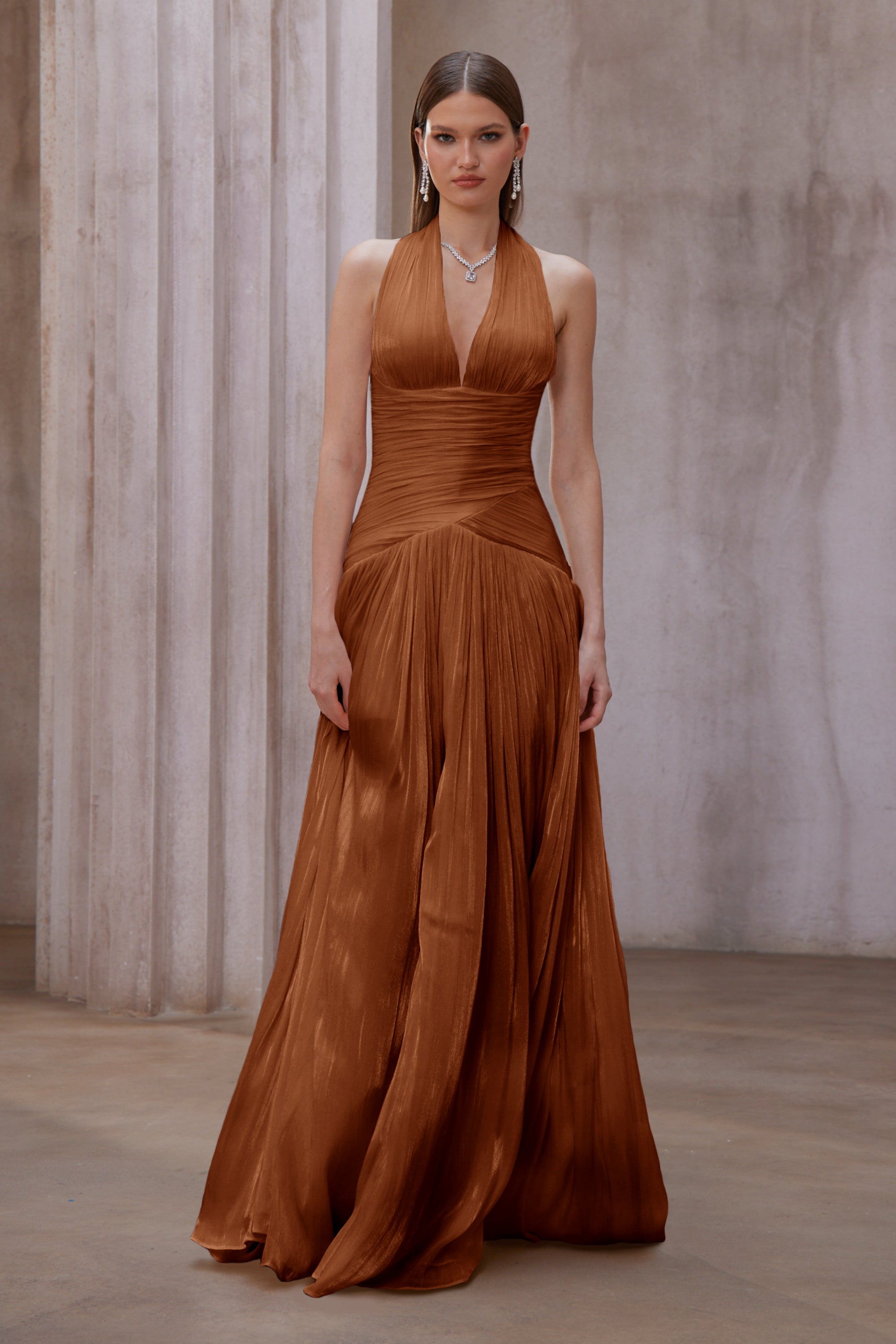 Gathered Maxi Dress