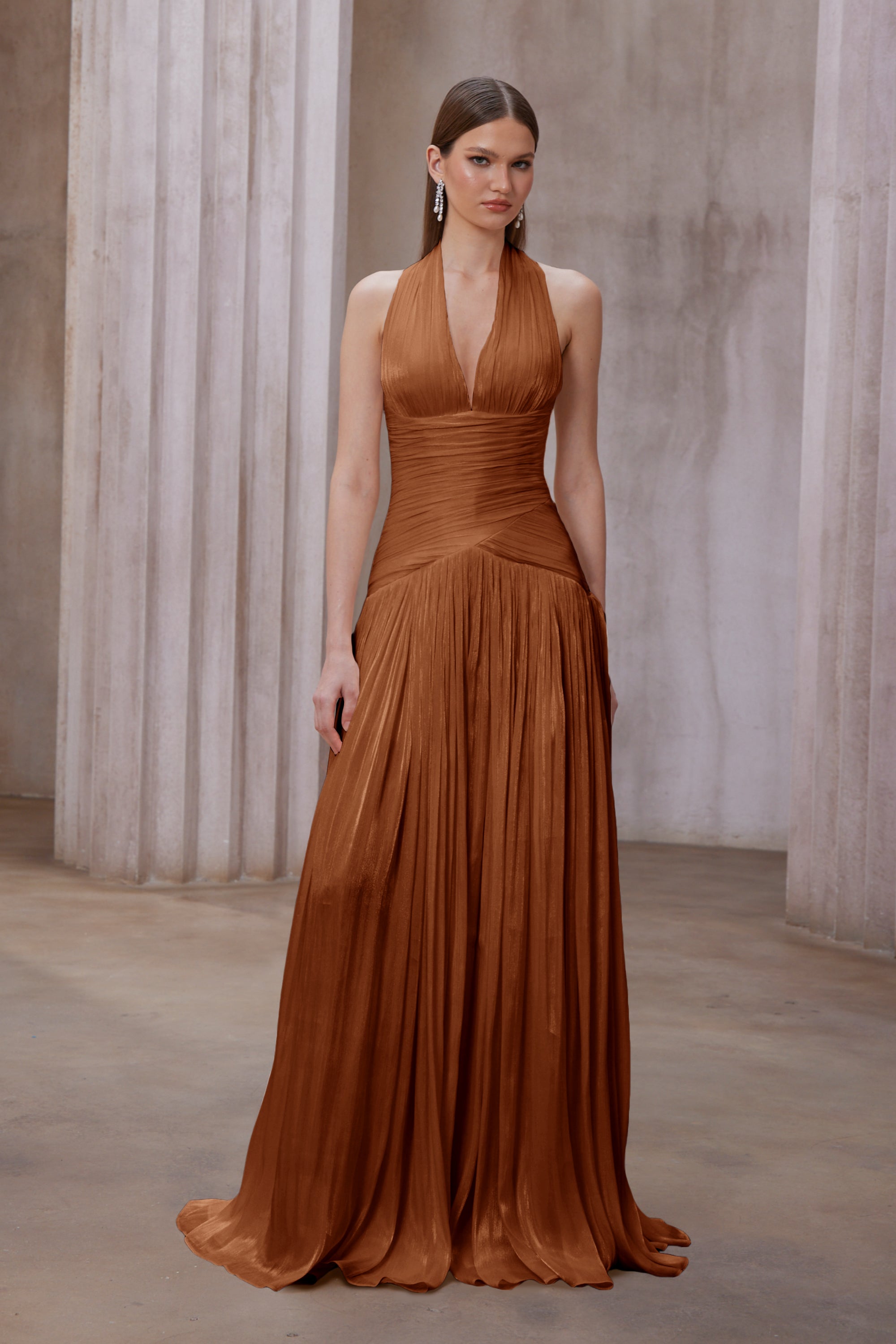 Gathered Maxi Dress