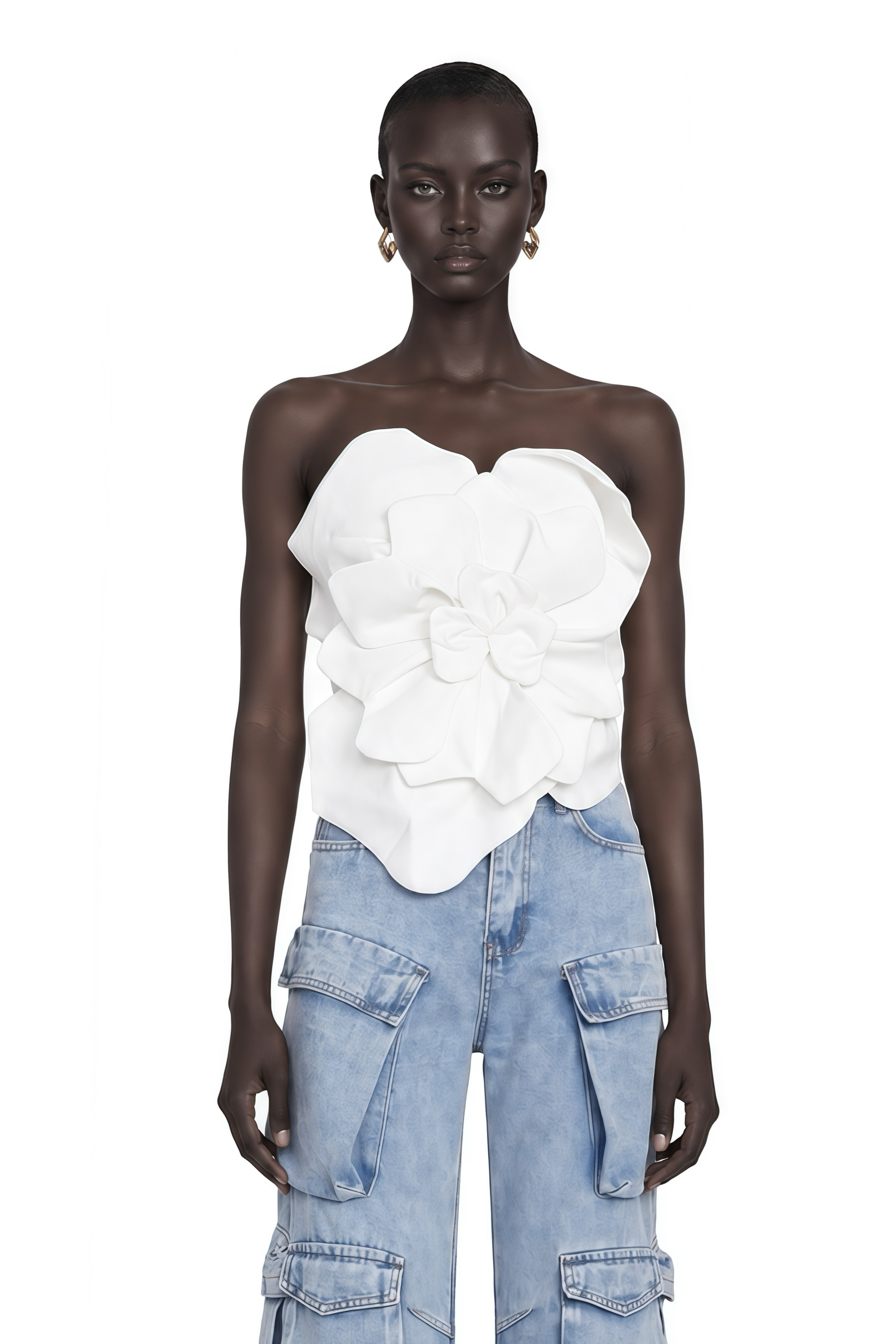 Pénélope White Floral Off-Shoulder Top – Miss Rosier - Women's