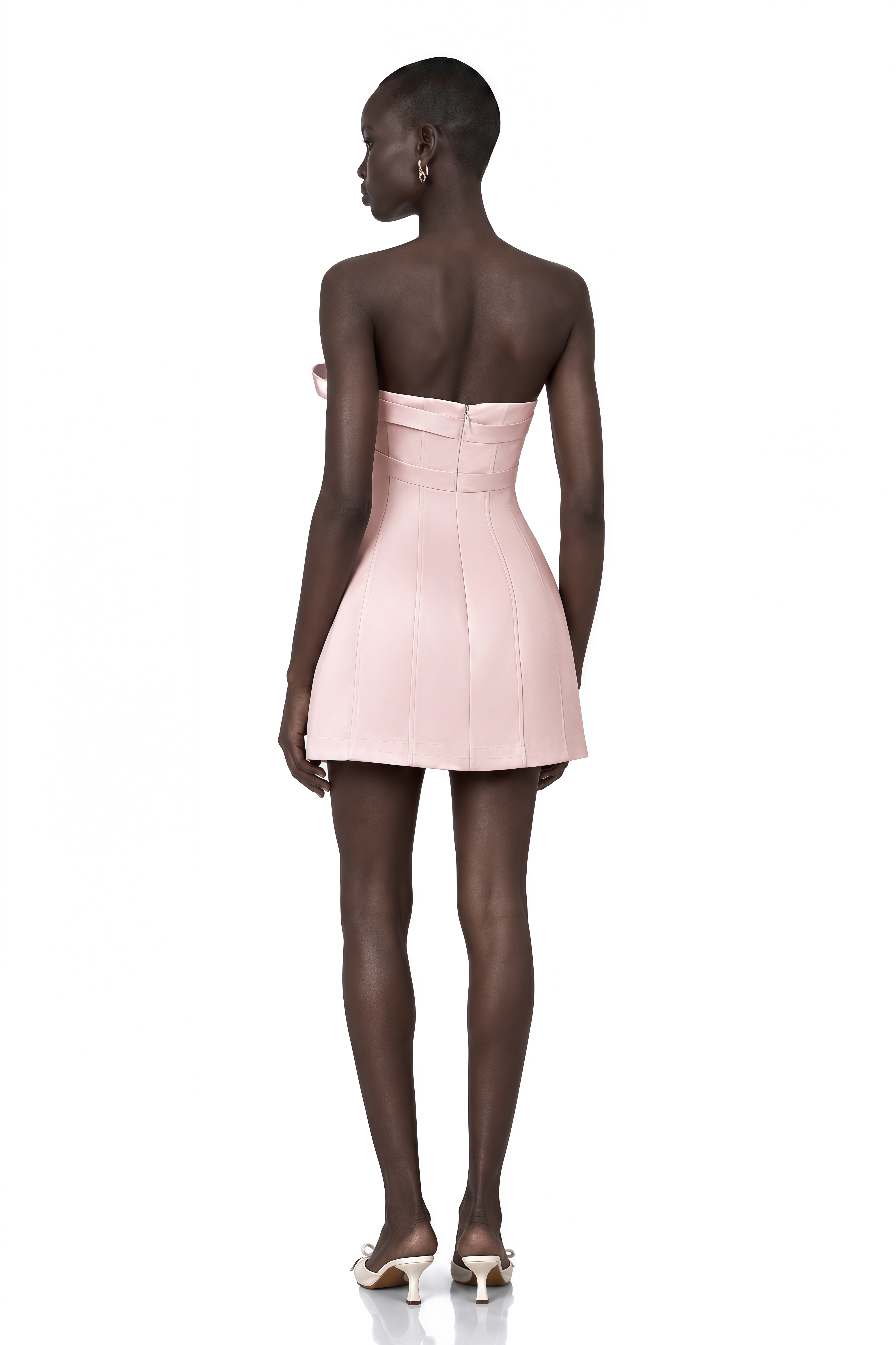 Lola Pink Bowknot A-Line Mini Dress