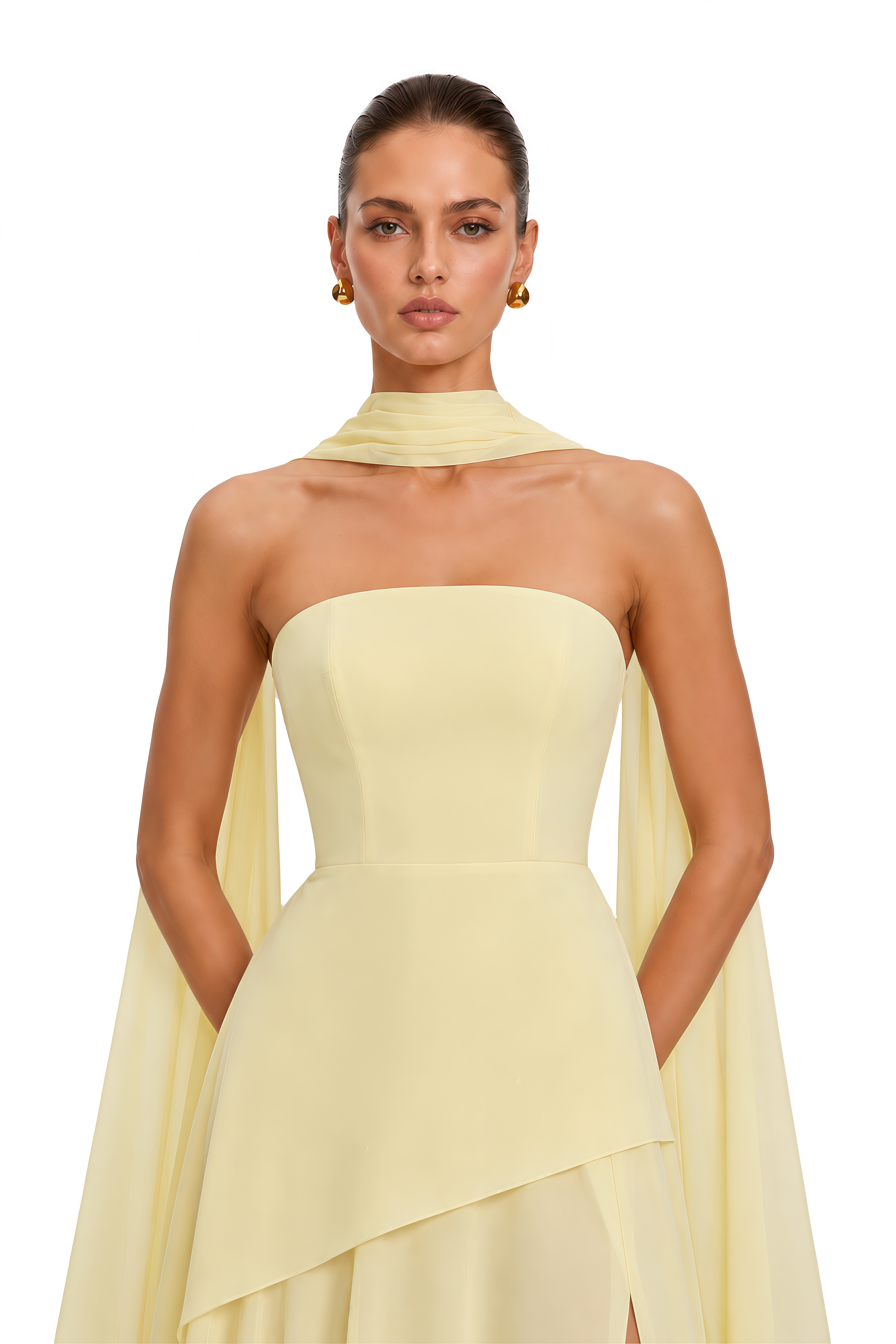 Solène Off-Shoulder Ruched Maxi Gown