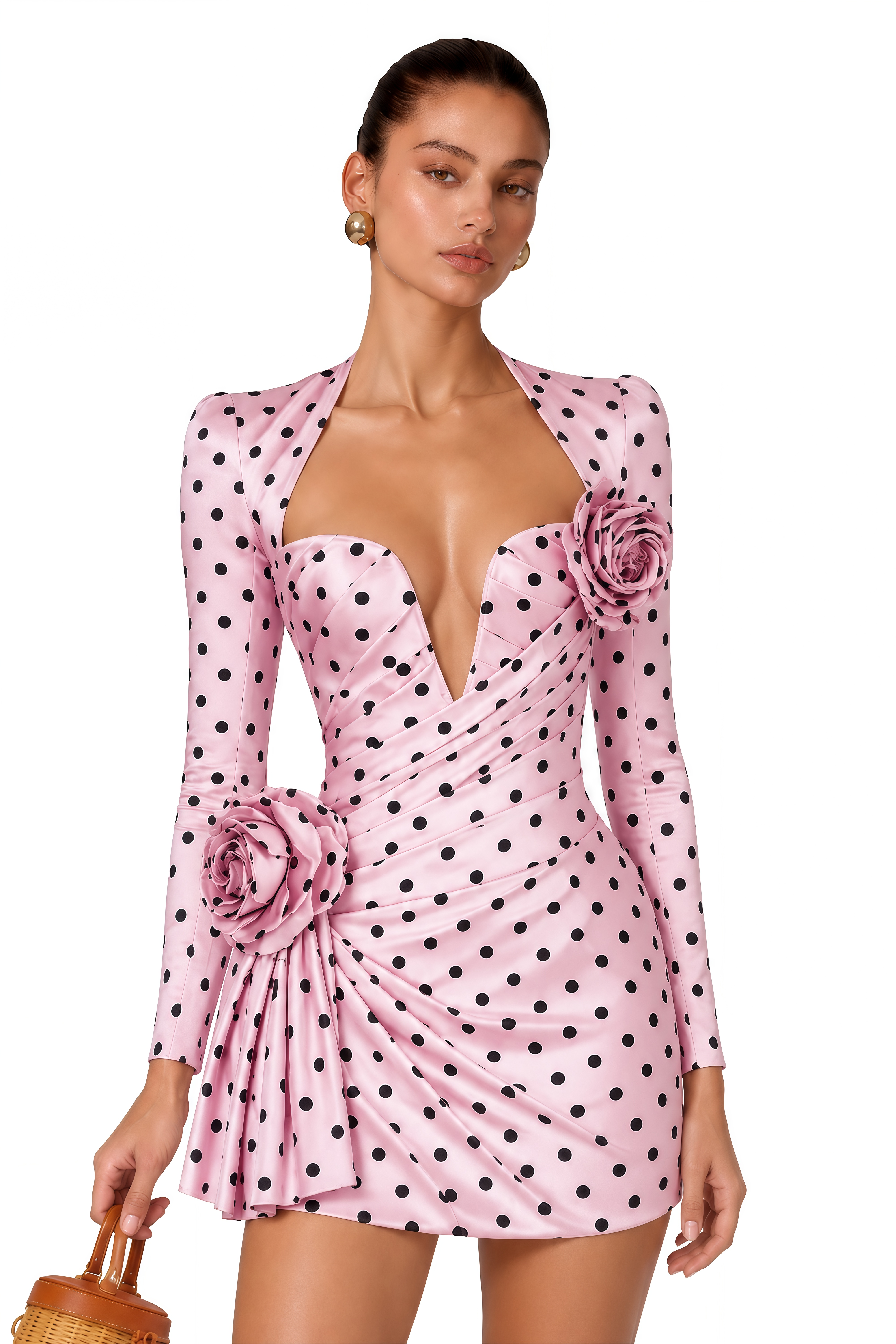 Paloma Pink Polka Dot Mini Dress
