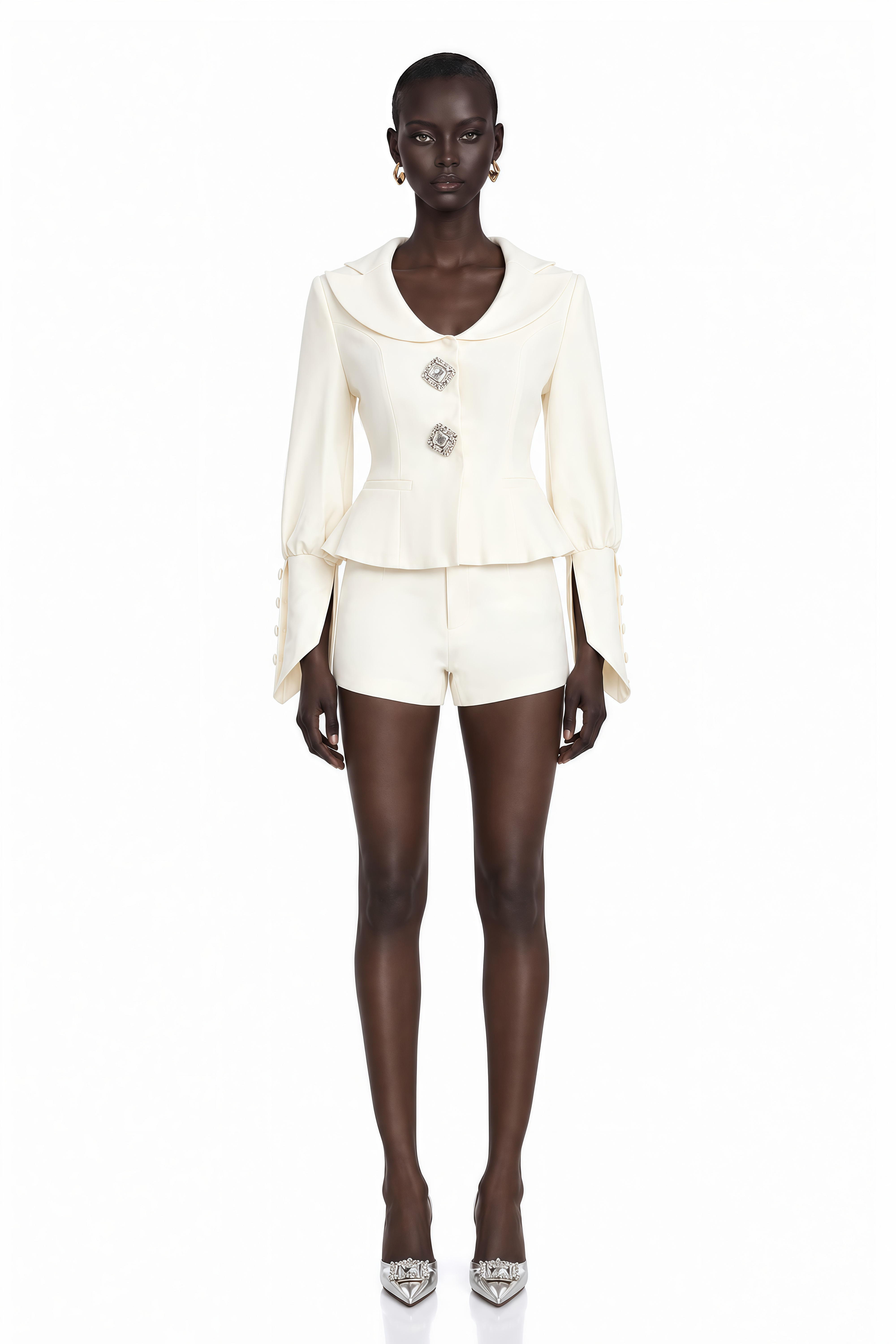 Iselin jacket & shorts matching set
