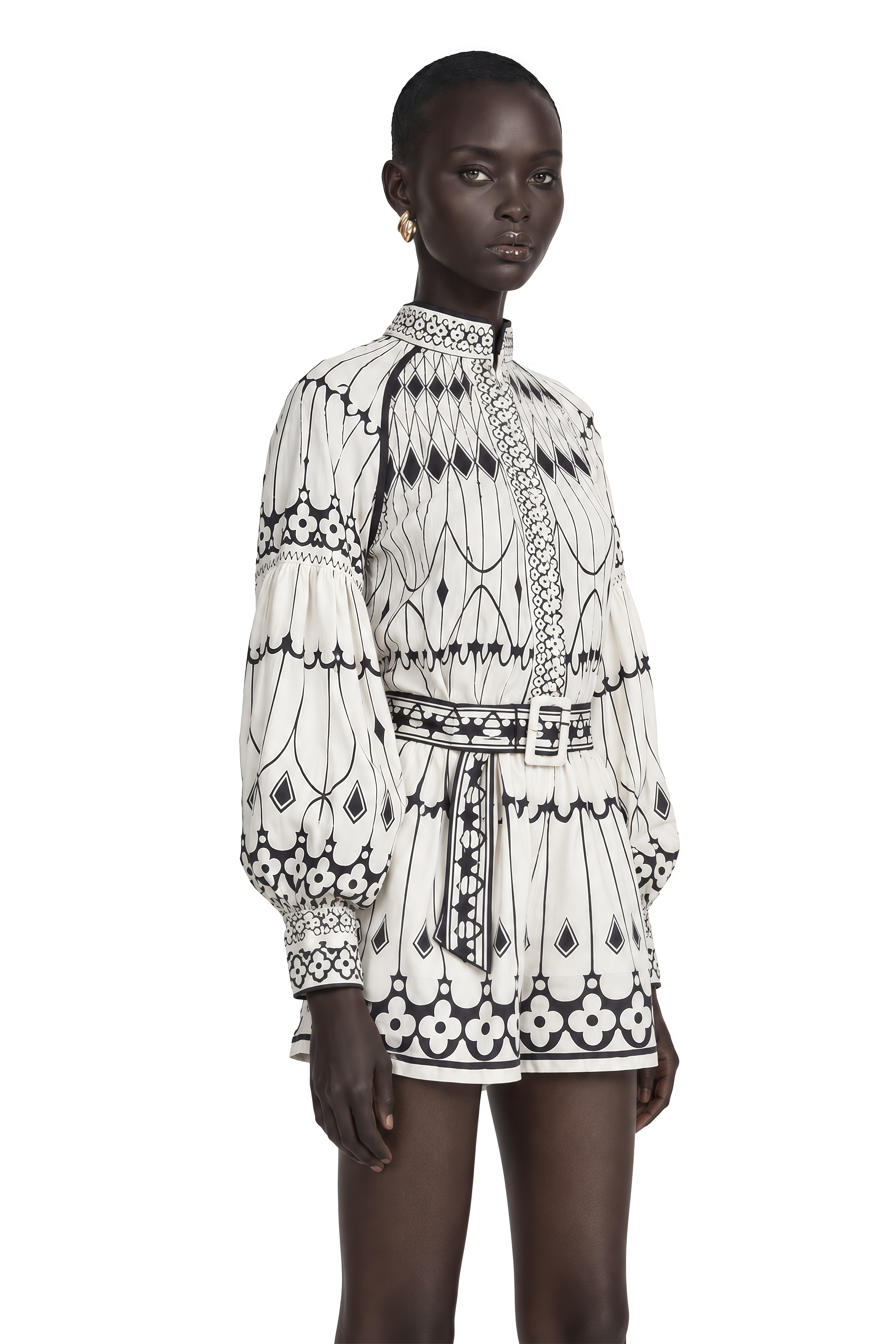 Allie Graphic-Print Shirt & Shorts Matching Set