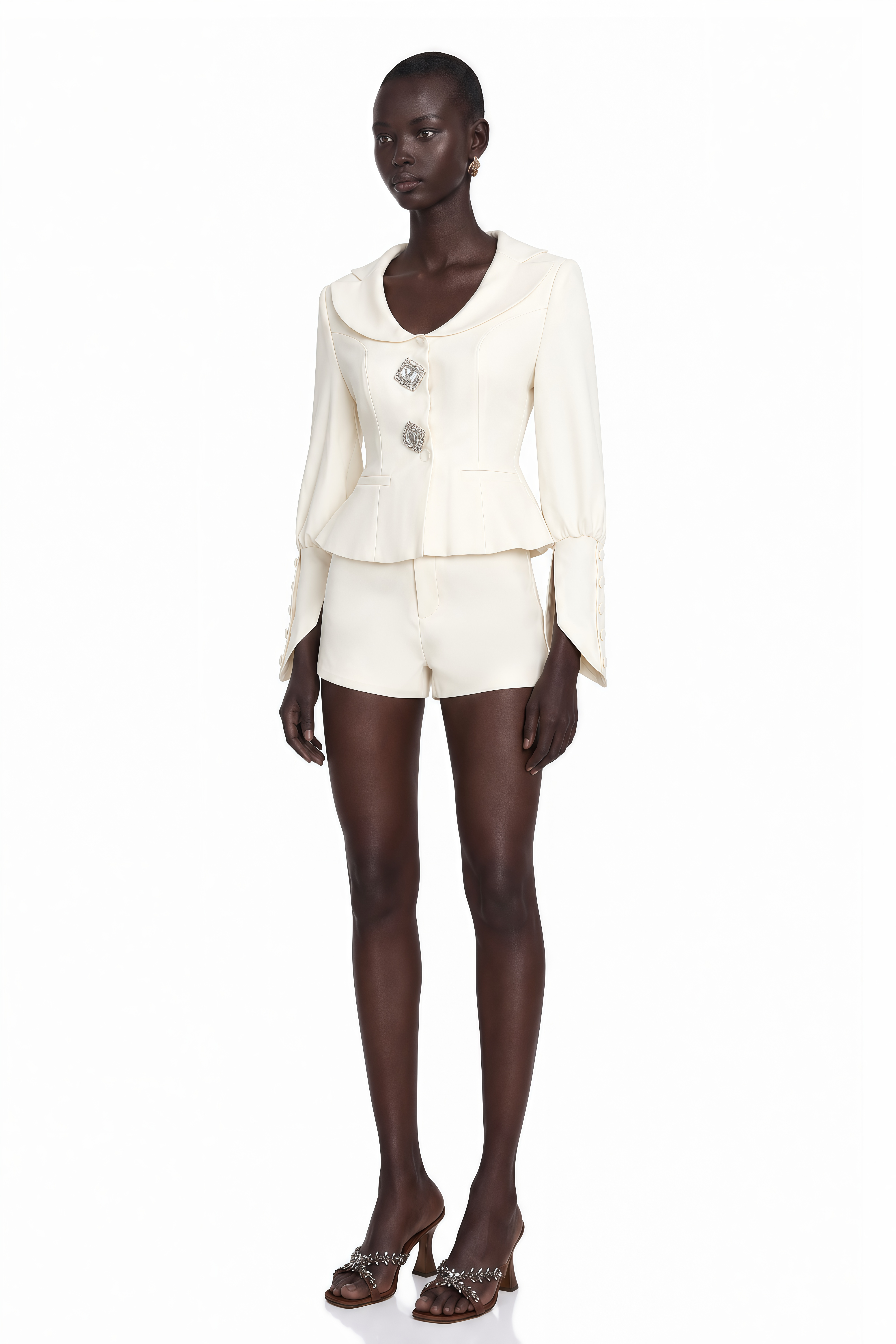 Iselin jacket & shorts matching set