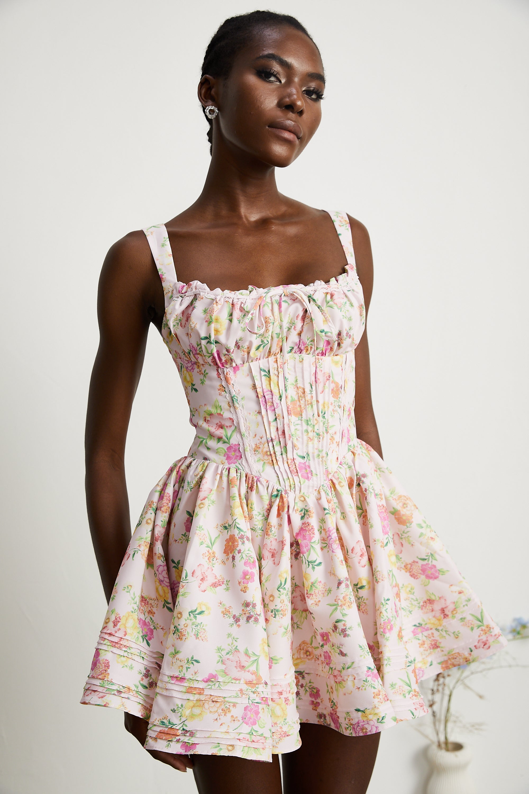 Kara floral-print cotton mini dress – Miss Rosier - Women's Online
