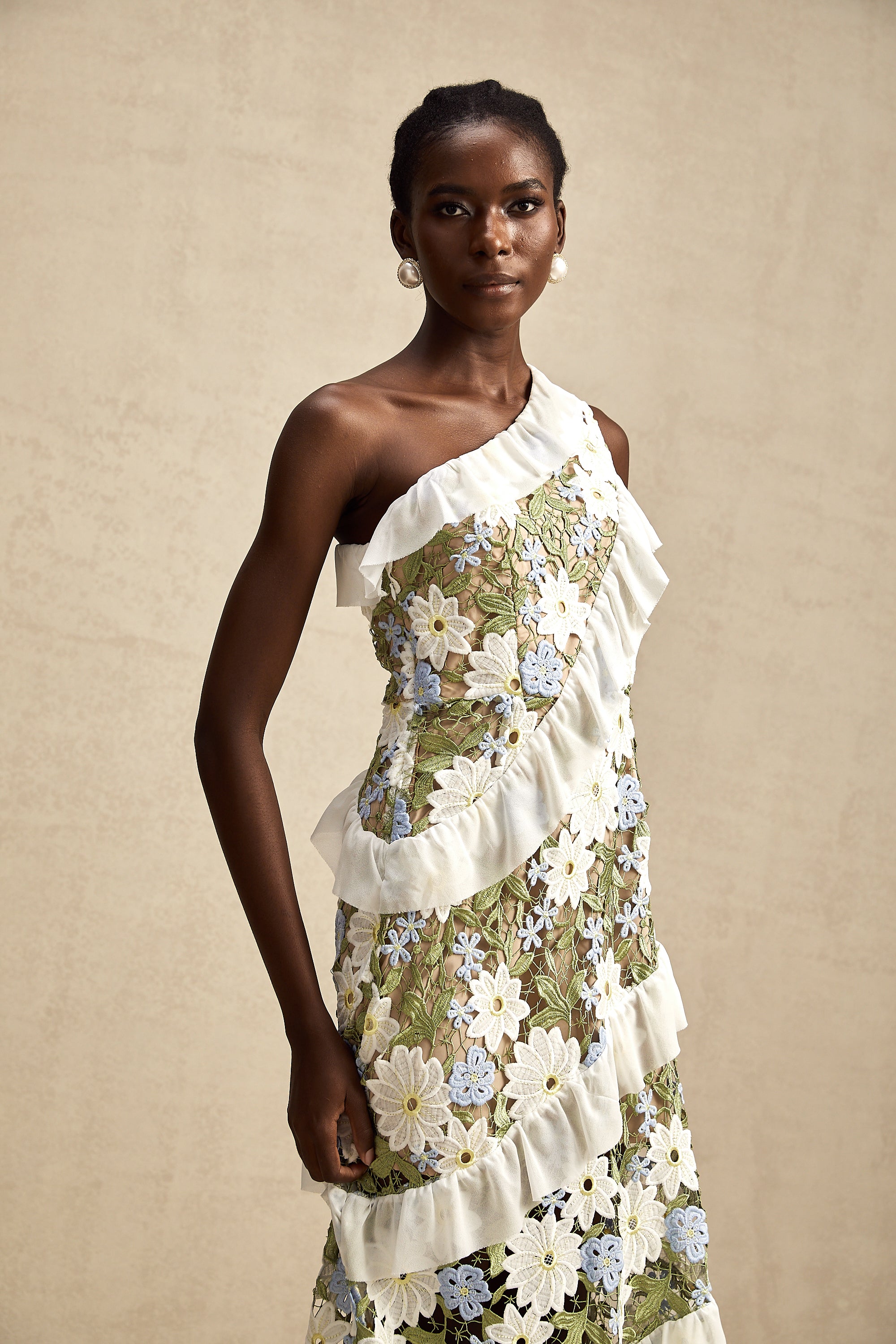 シ*】様 アナベル フラワーチュールミディドレス　miss rosier Clémence floral embroidered midi dress – Miss Rosier - Women's