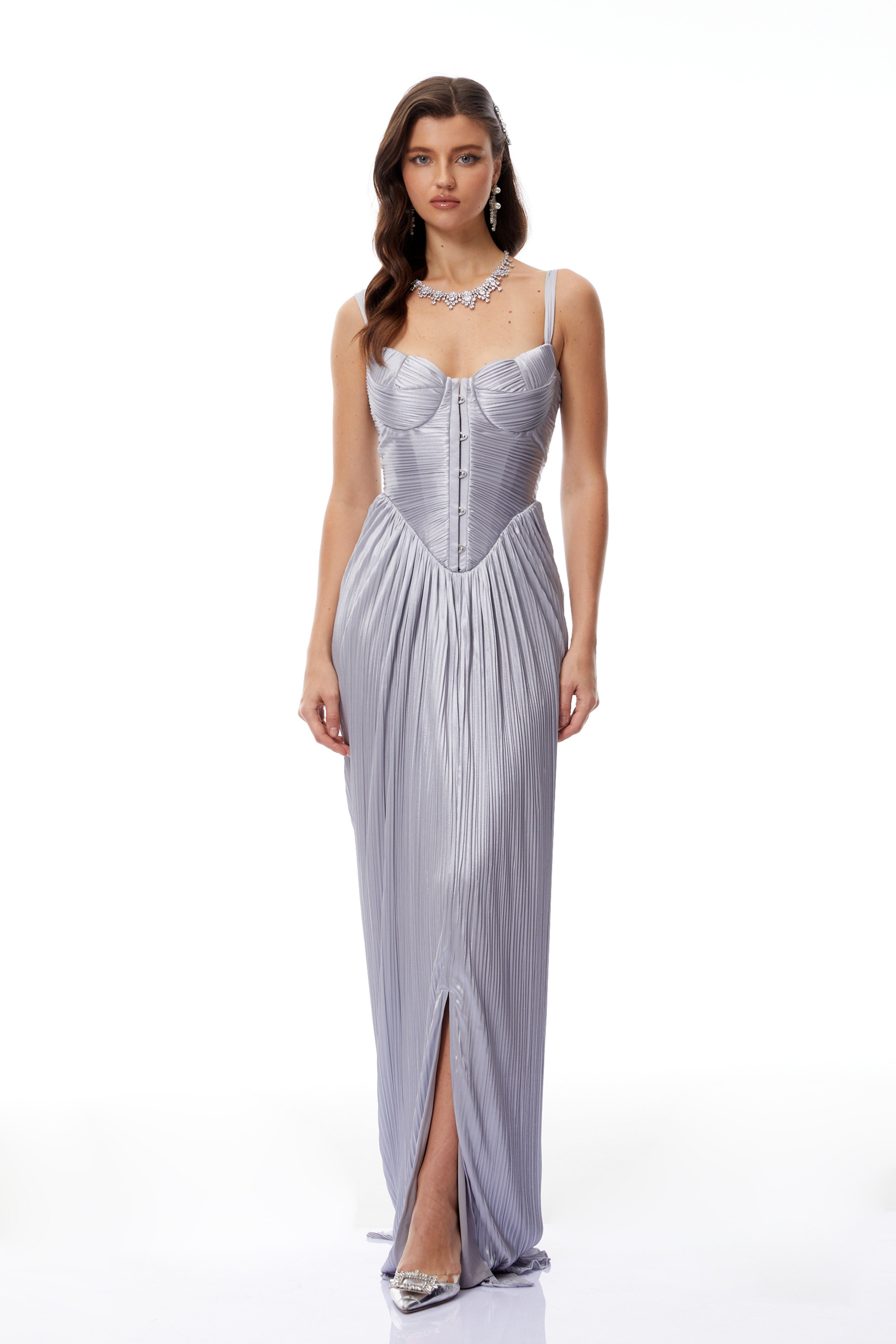 Gathered Bustier Gown