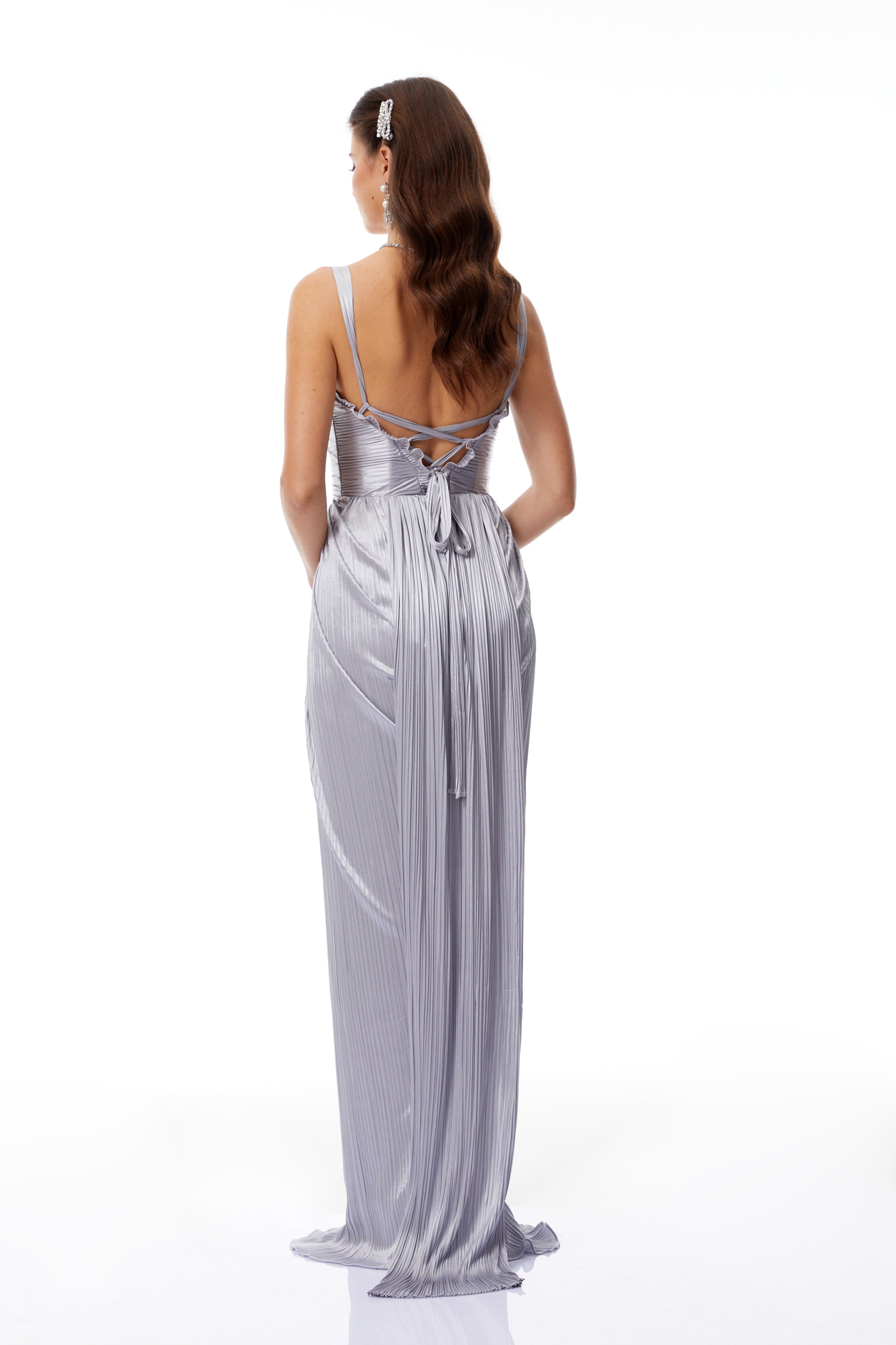 Gathered Bustier Gown