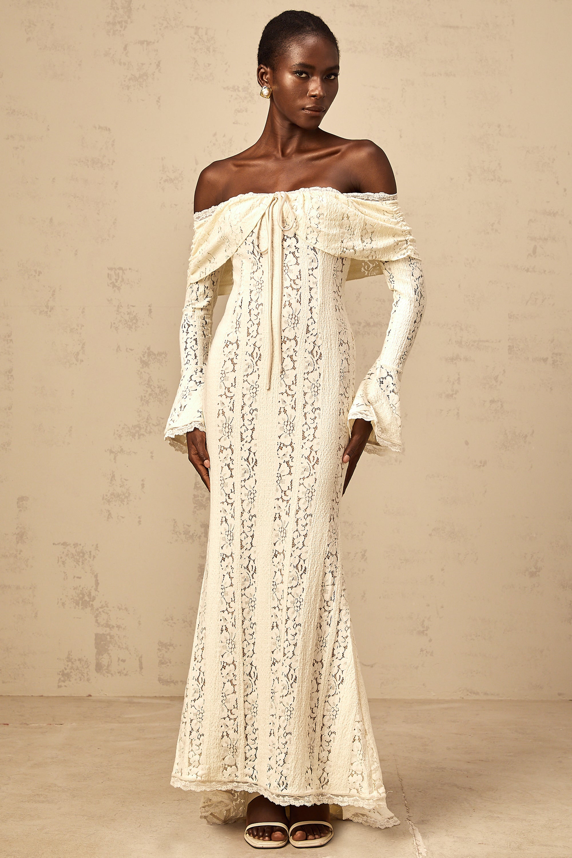 Floral Lace Long Dress