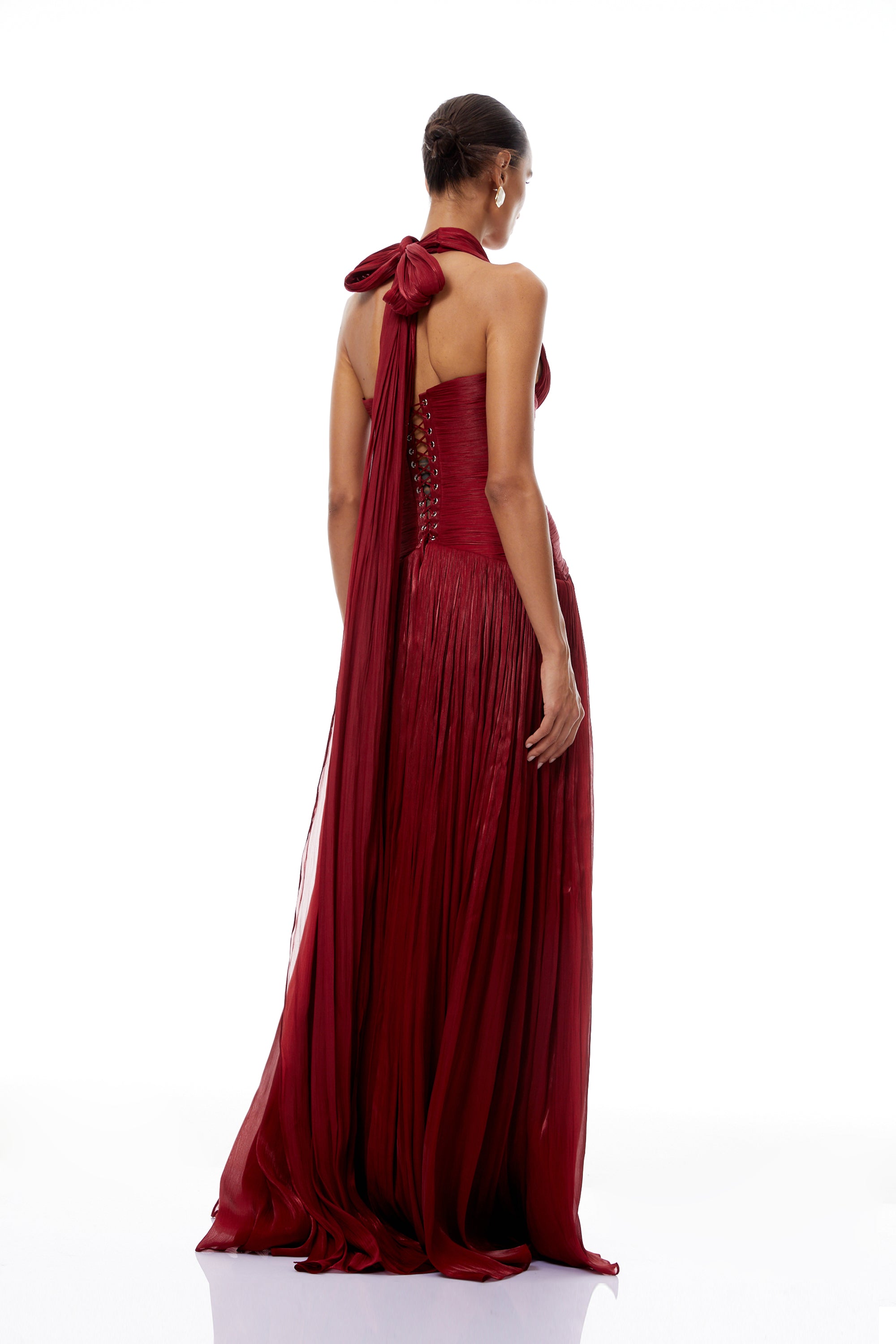 Uranie Red Gathered Maxi Dress – Miss Rosier - Women's Online Boutique