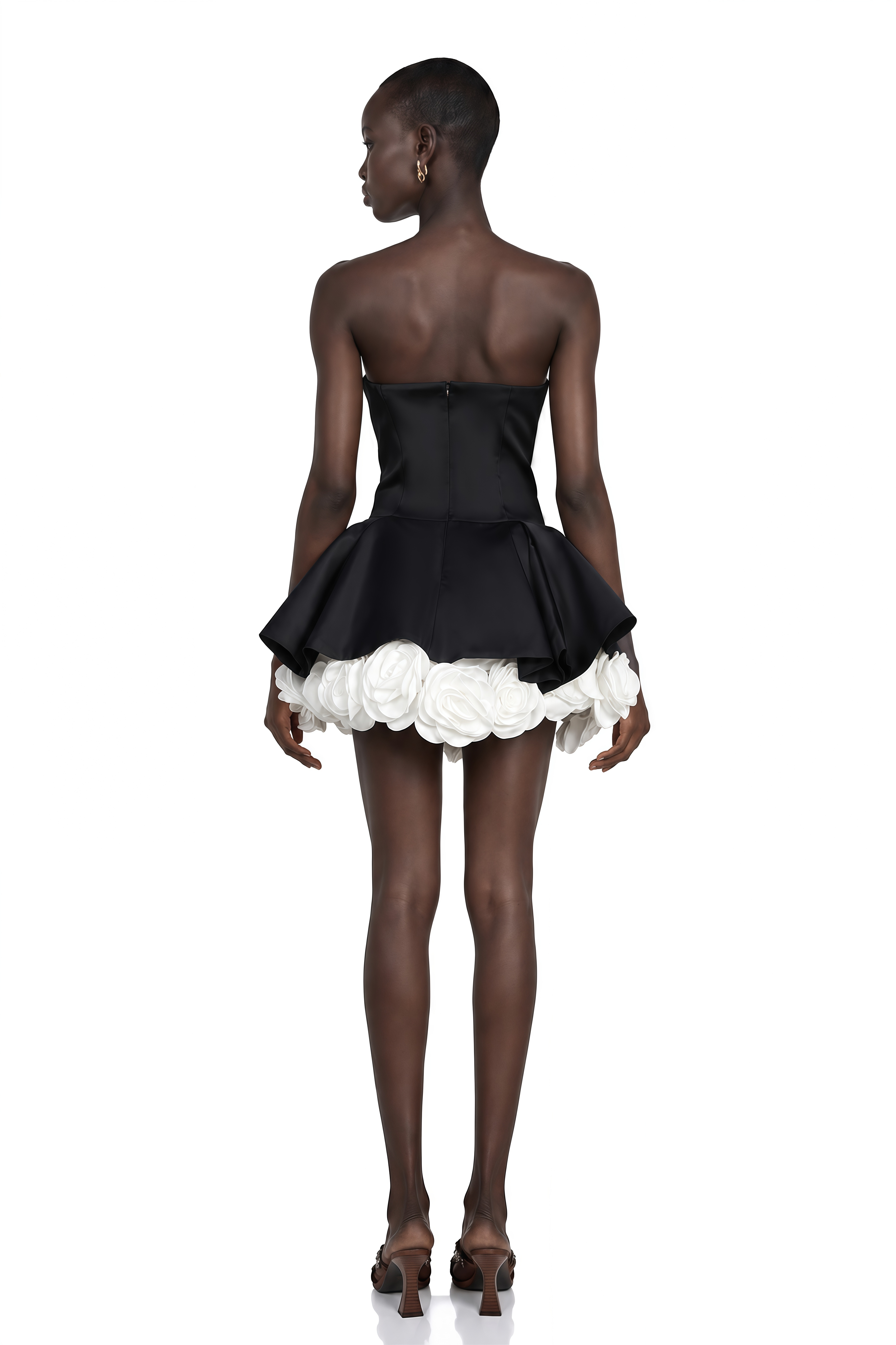 black petal mini dress Lucie Petal-Layered Strapless Corset – Miss Rosier adding just the right
