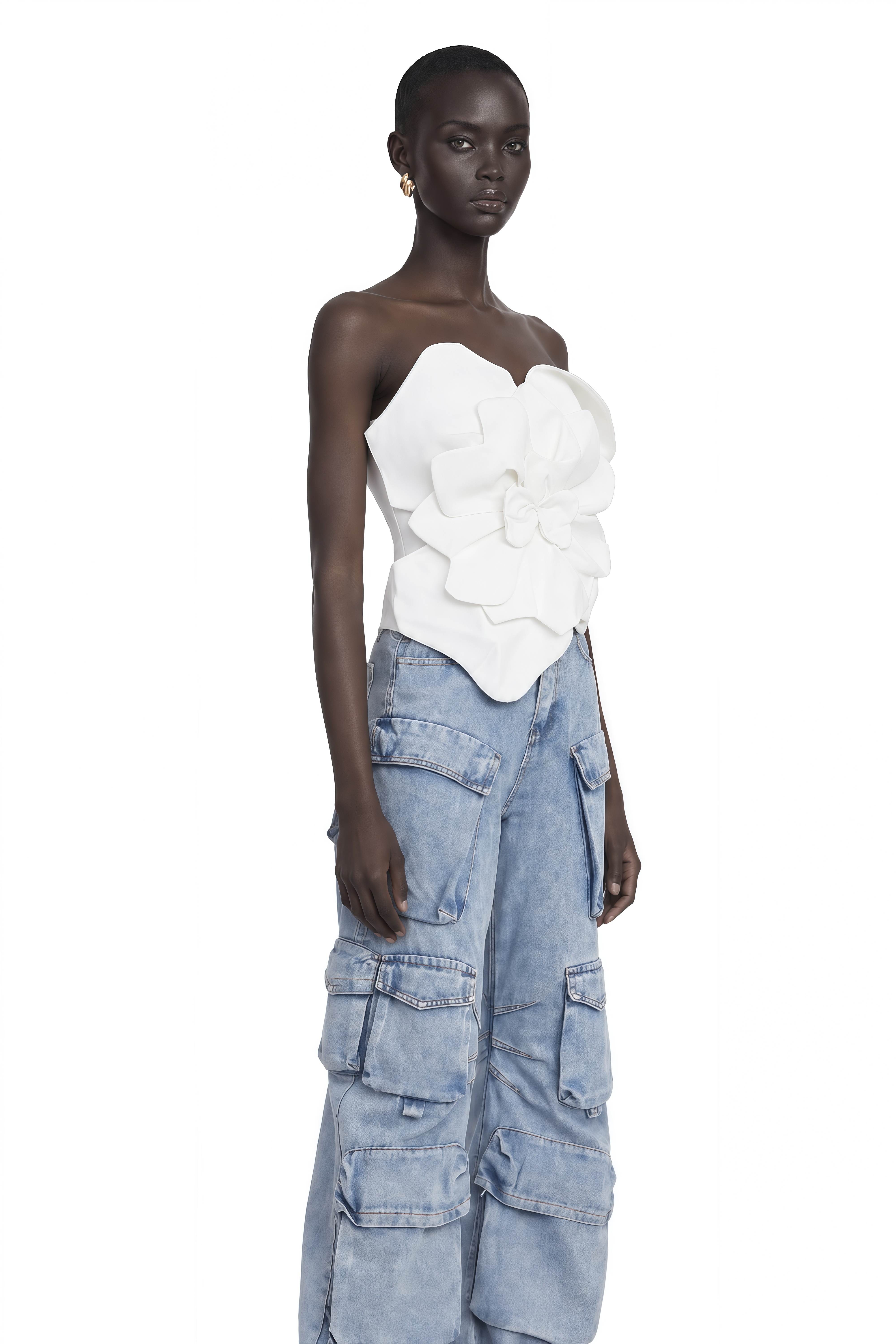 Pénélope White Floral Off-Shoulder Top – Miss Rosier - Women's