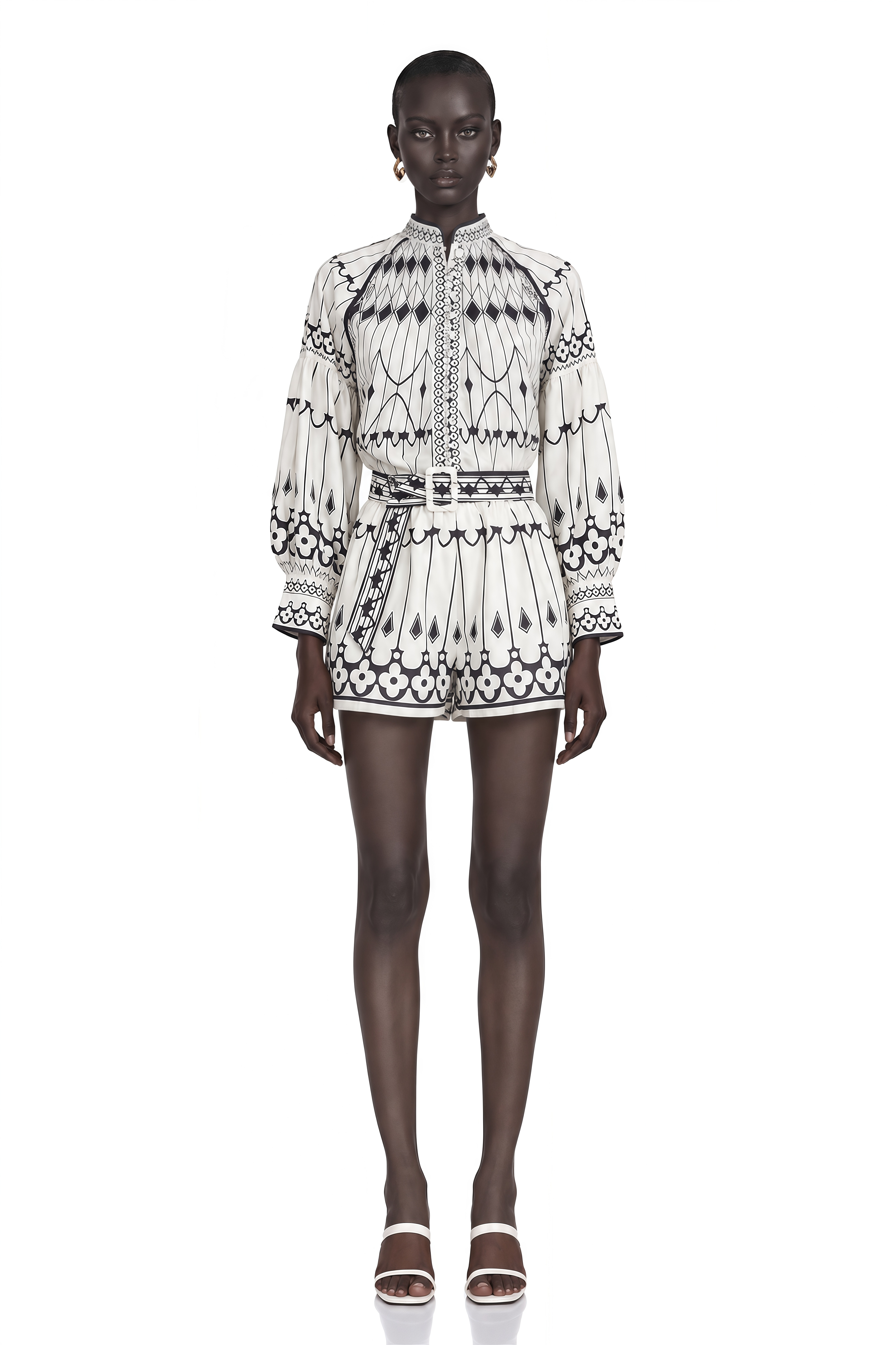 Allie Graphic-Print Shirt & Shorts Matching Set