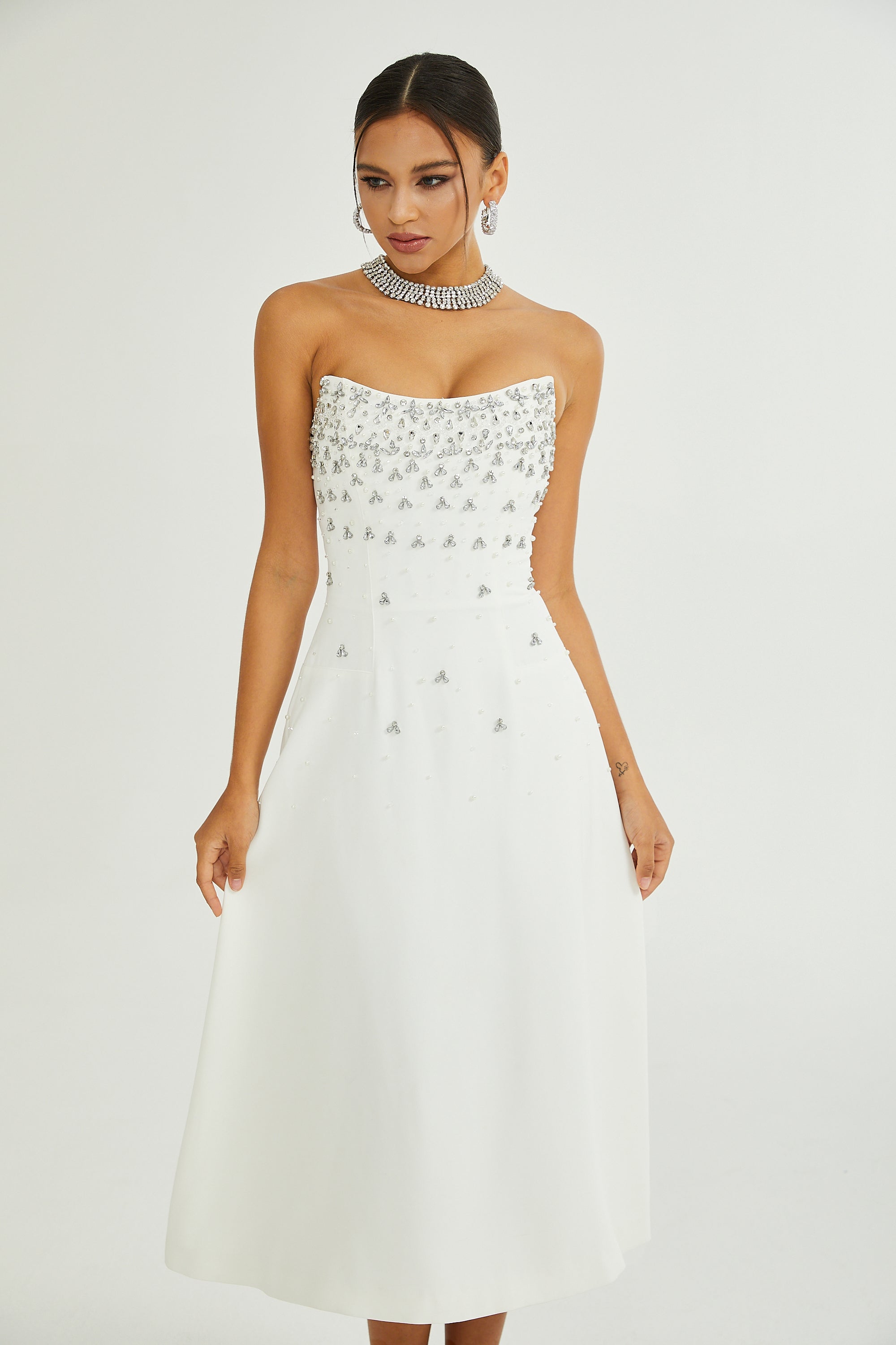 Embellished Midi Dress