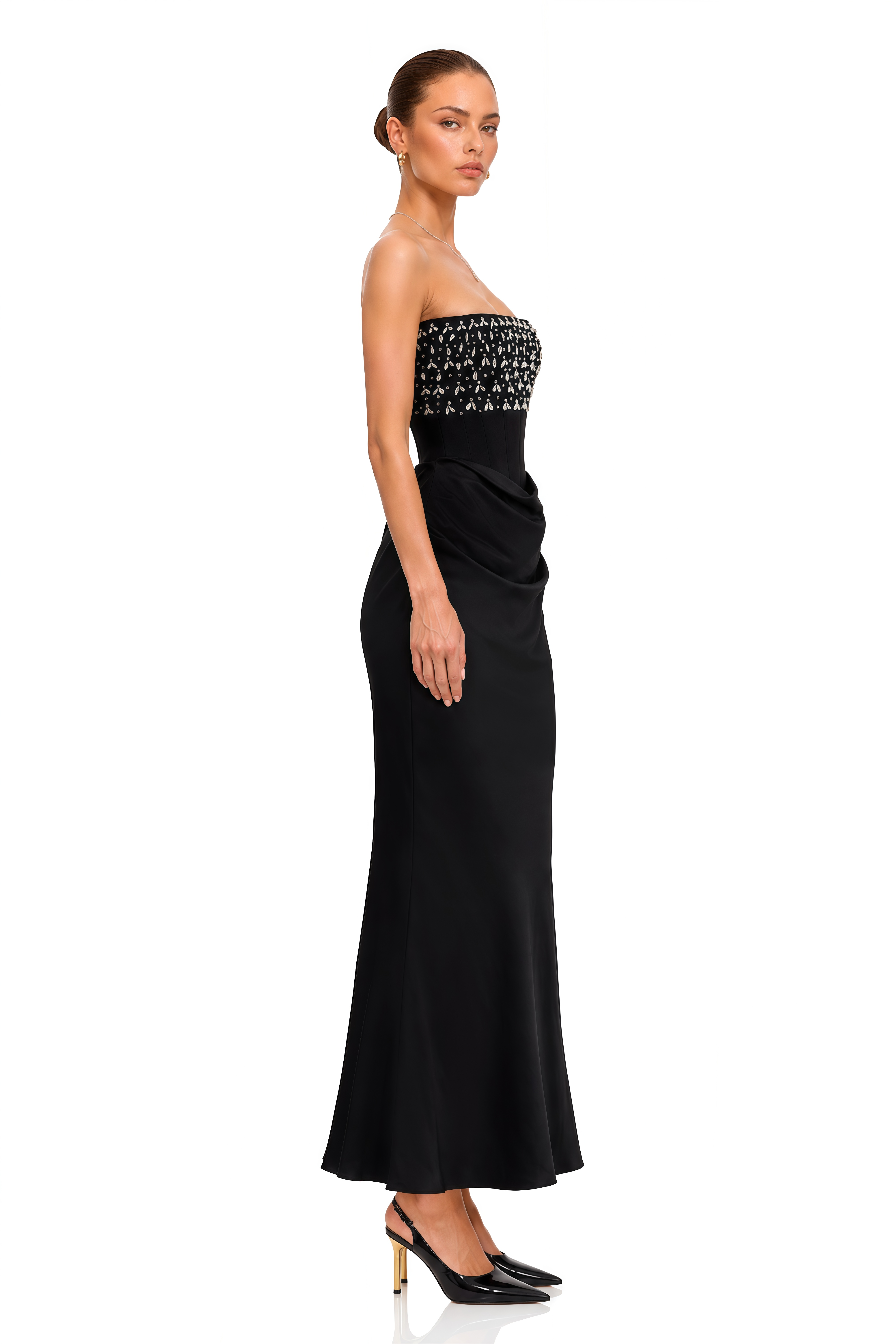 Aurore Crystal Embellished Maxi Dress