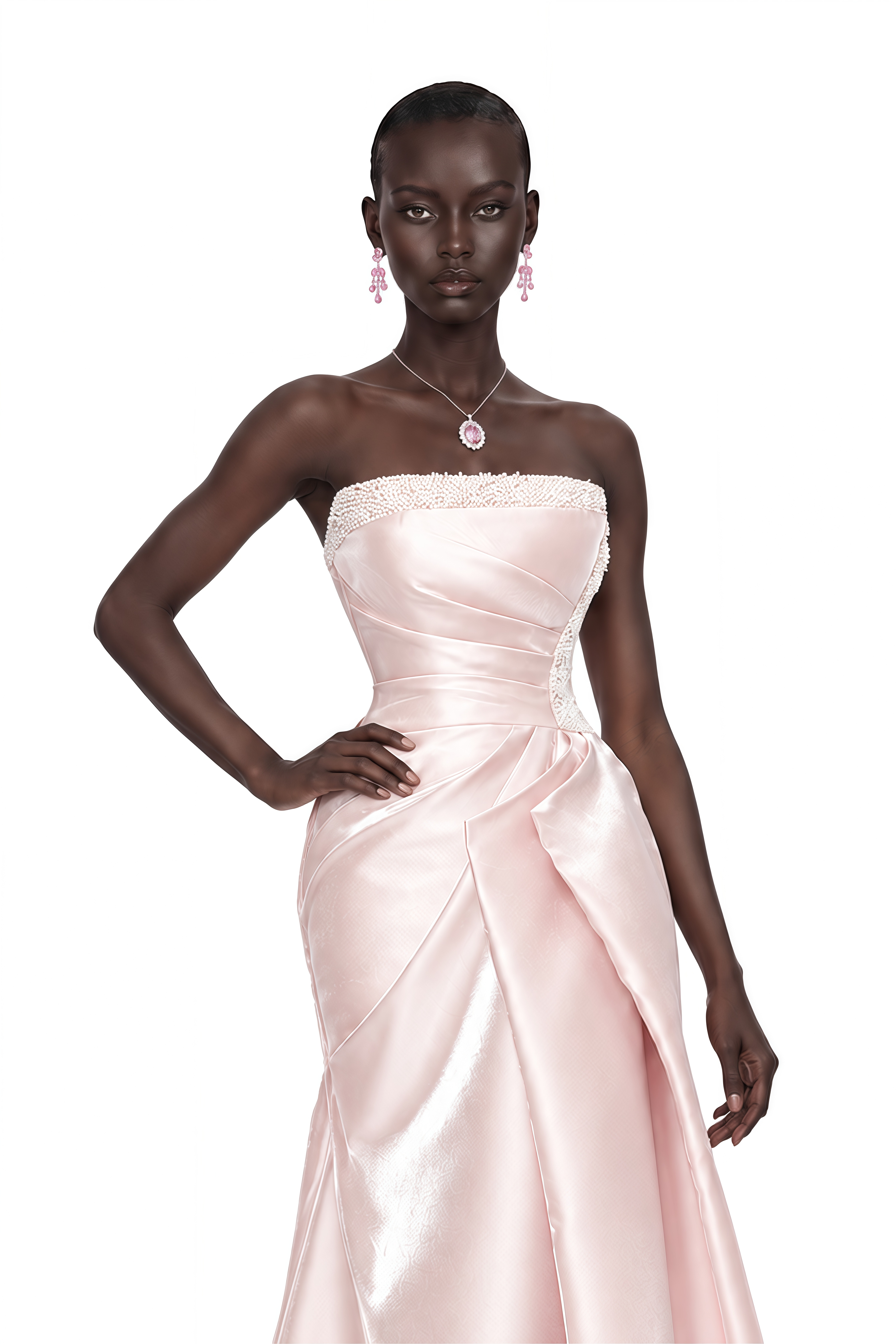 Charlotte Pink Off Shoulder Ruched Maxi Dress