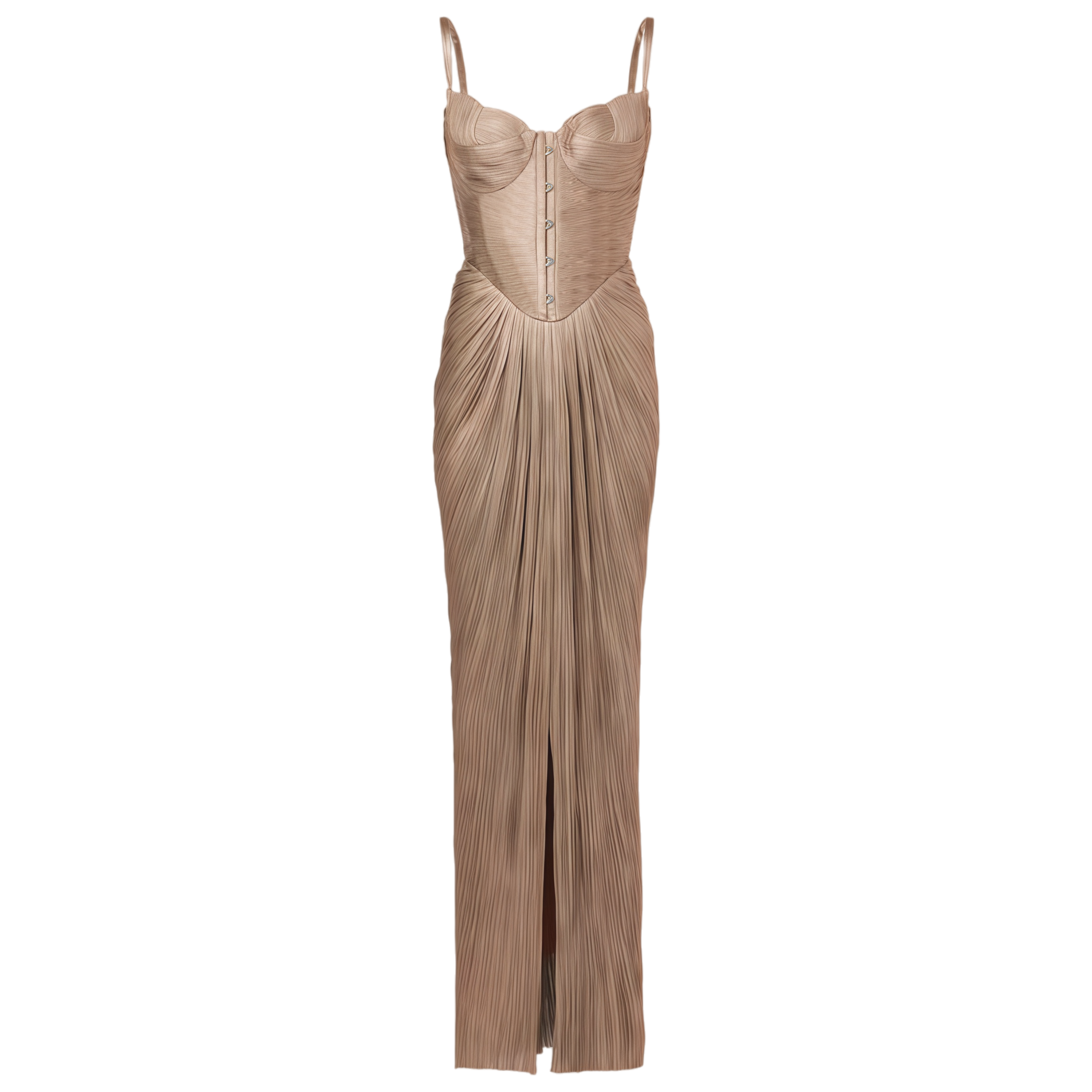 Gathered Bustier Gown