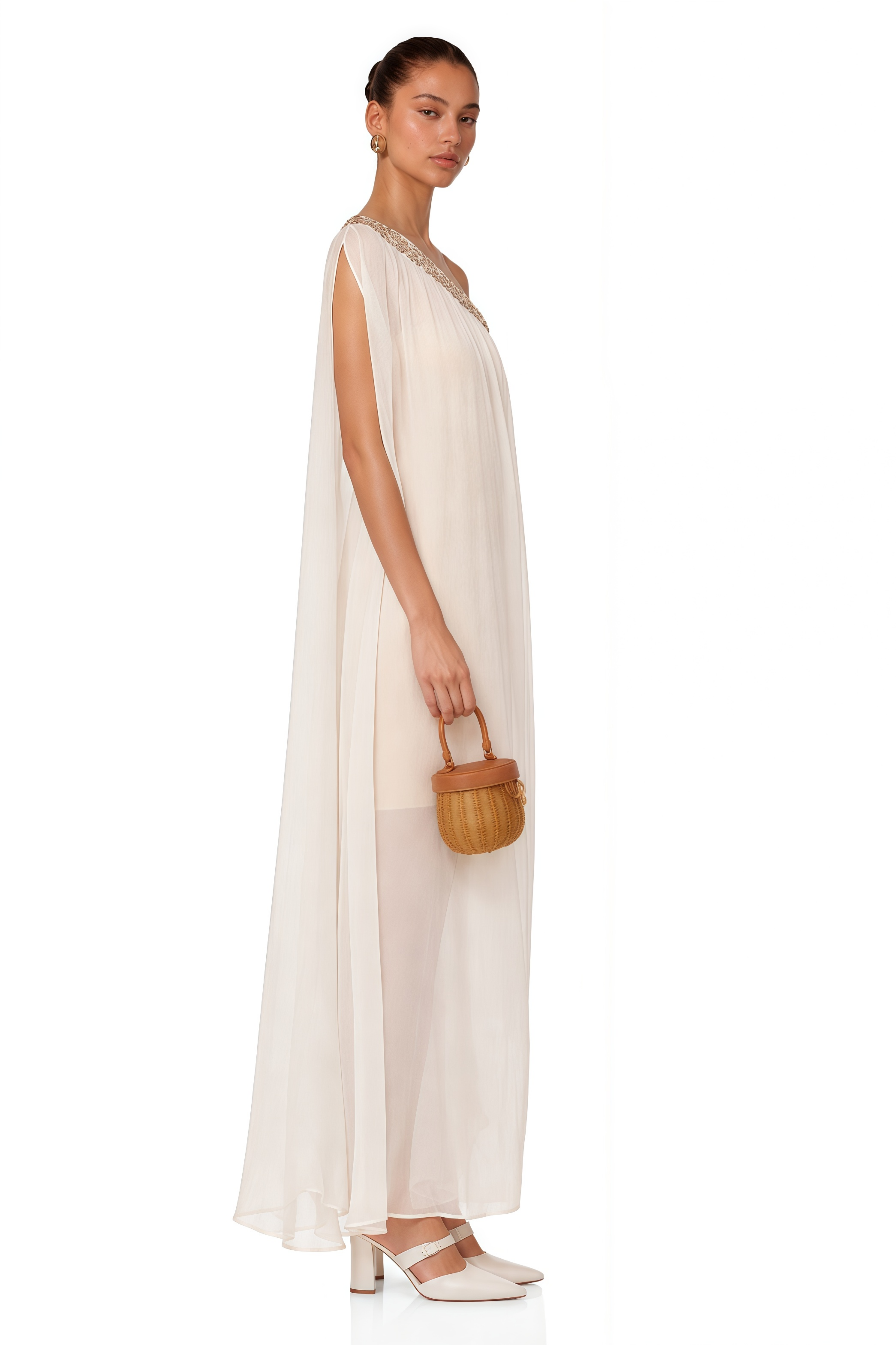 Austen Crystal-Embellished Semi-Sheer Midi Dress