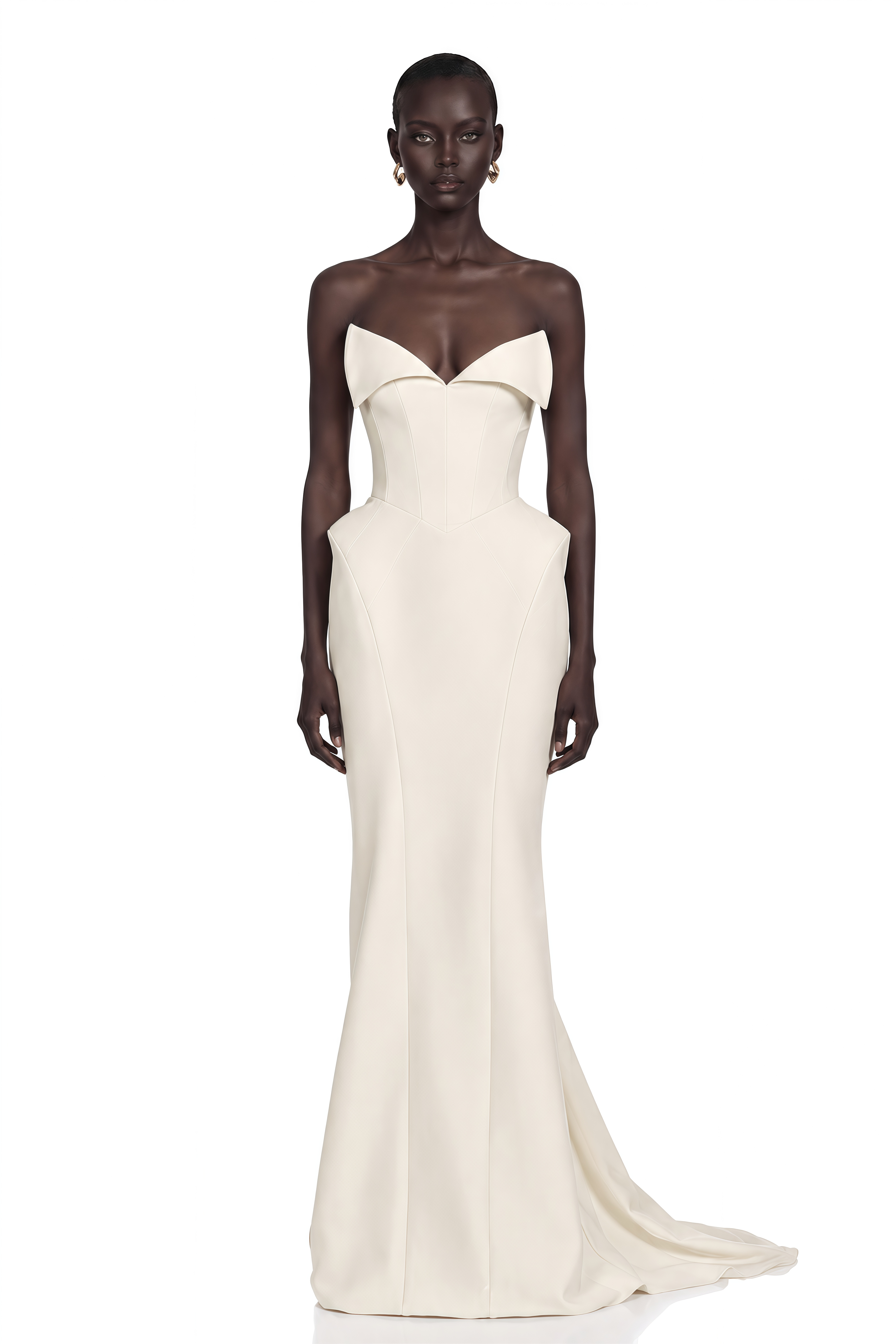 Alba White Barrel Waist Corset Maxi Dress – Miss Rosier