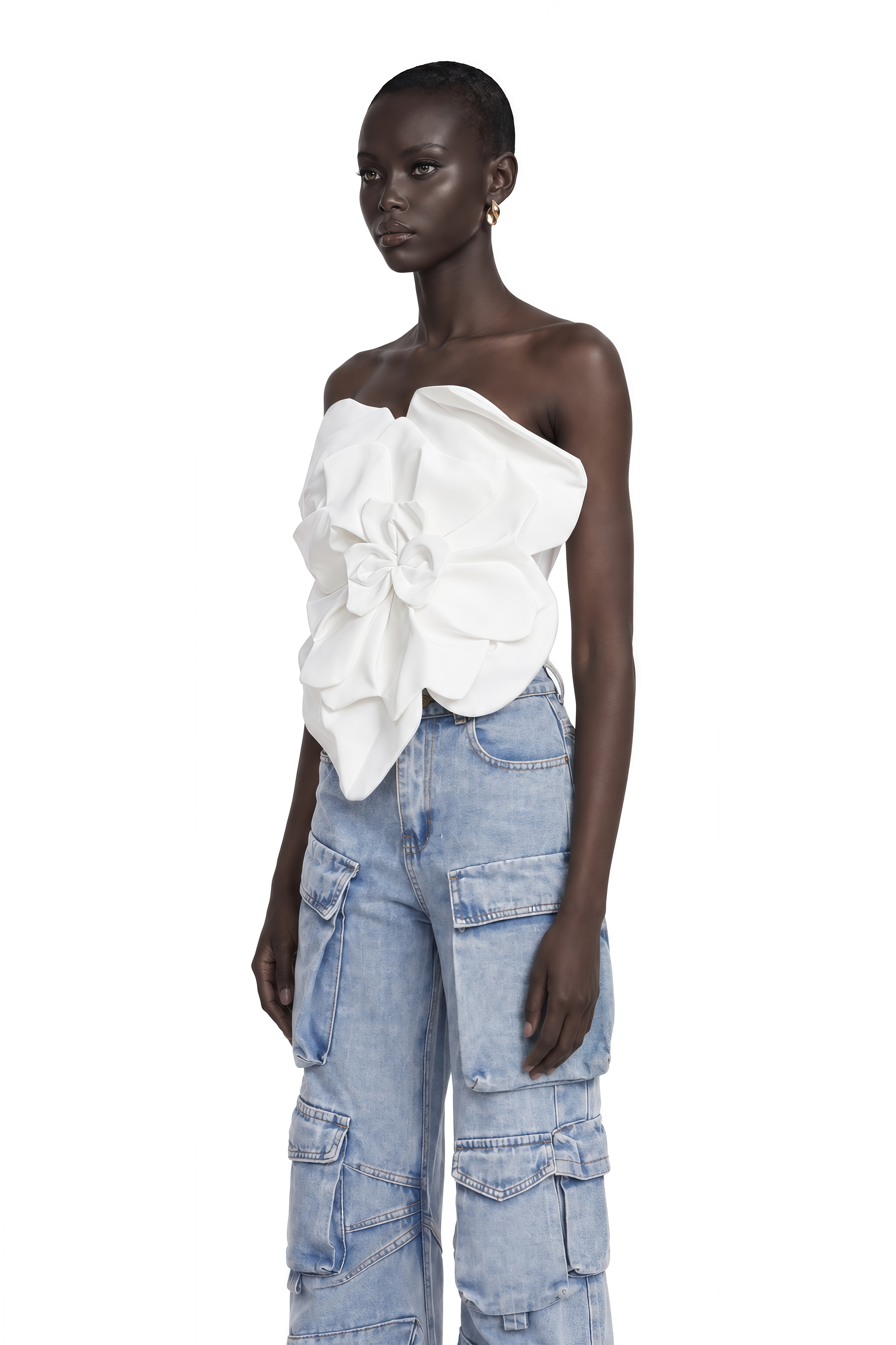 Pénélope White Floral Off-Shoulder Top – Miss Rosier - Women's