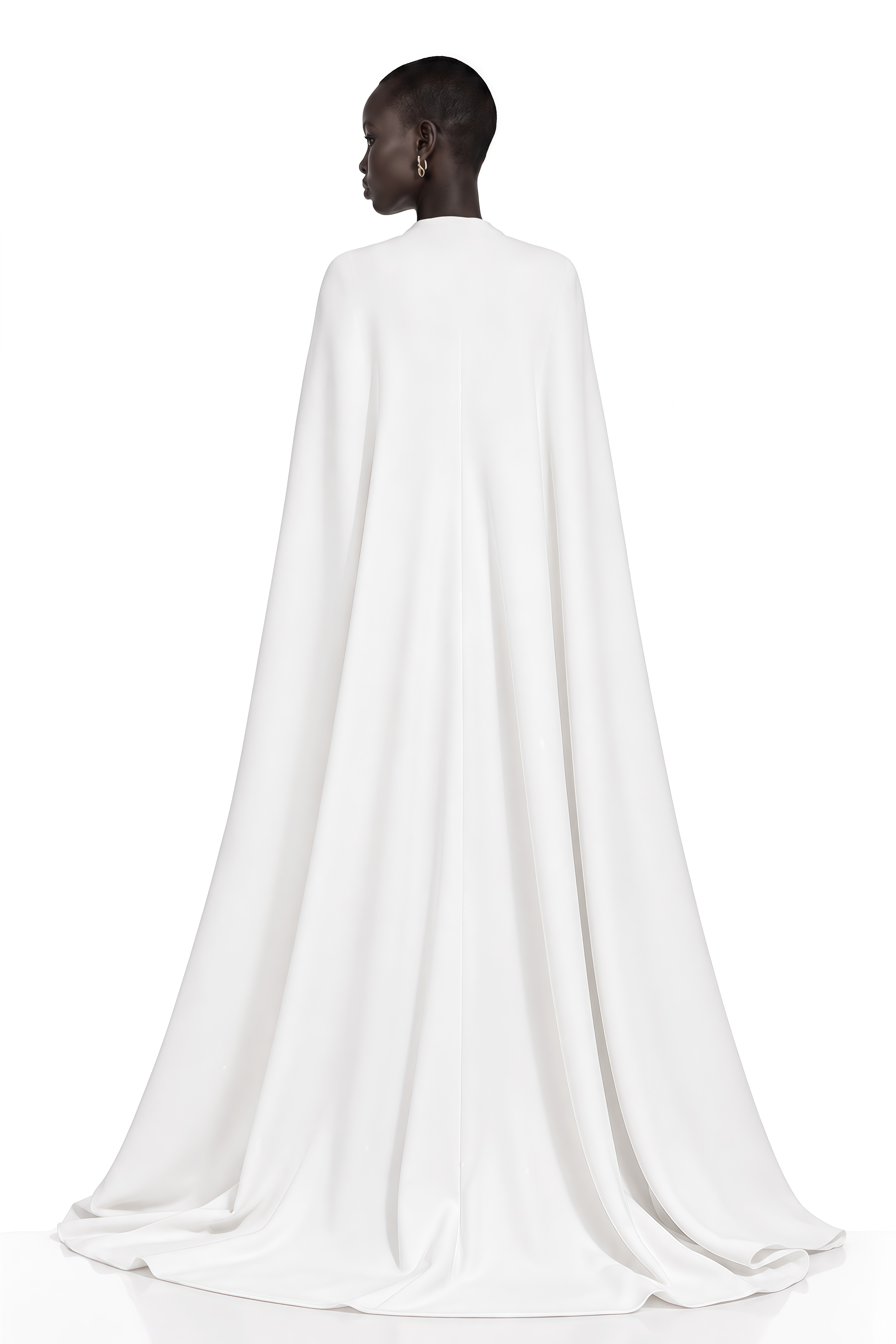 Vigdis White Cape Design Blazer & Trousers
