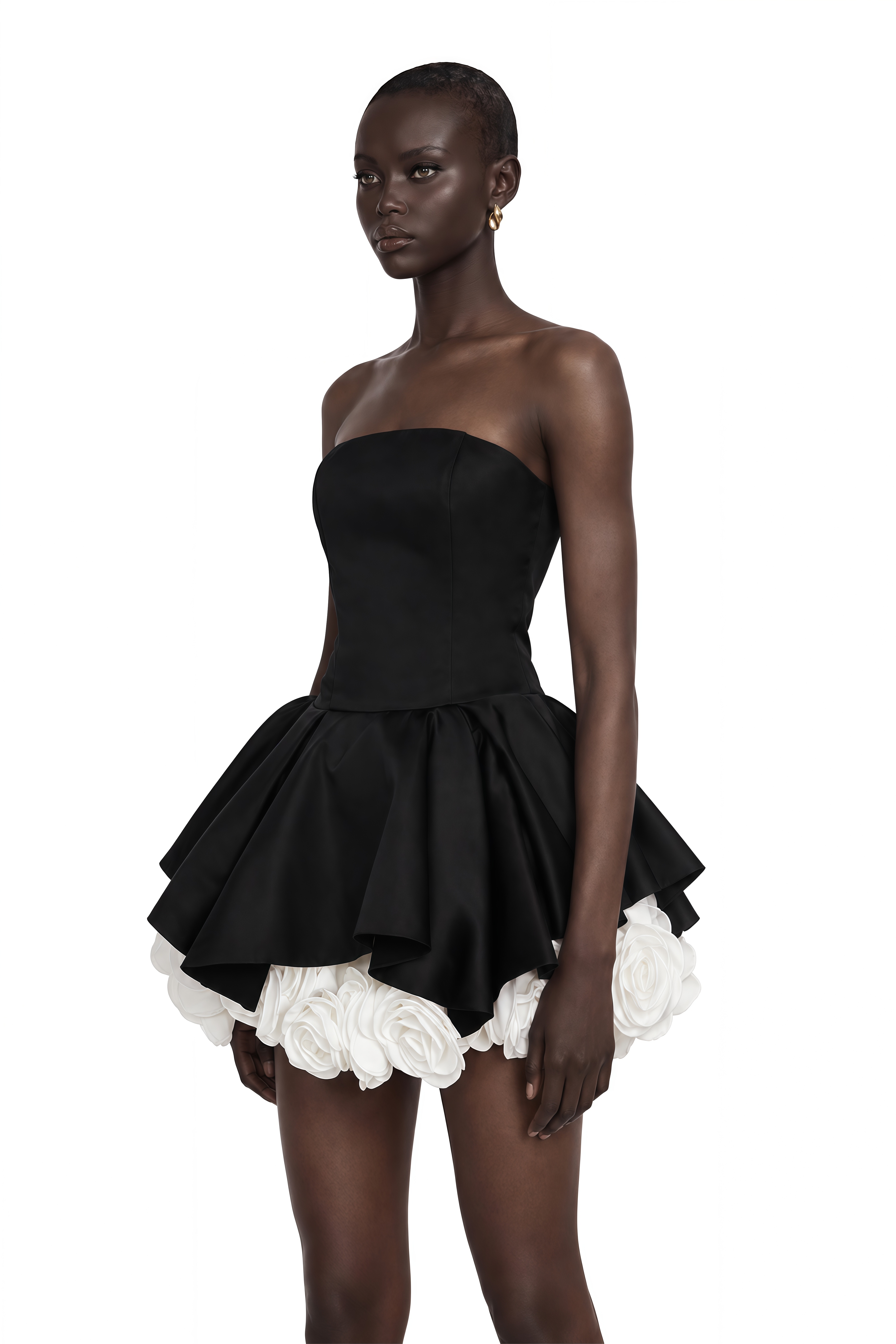 corset black dress mini Lucie Petal-Layered Strapless – Miss Rosier Satin corset DRESS OPTIONS:Only Over Dress 31.10 Lyrianda Plus Size New GUIZIOs sleek strapless corset