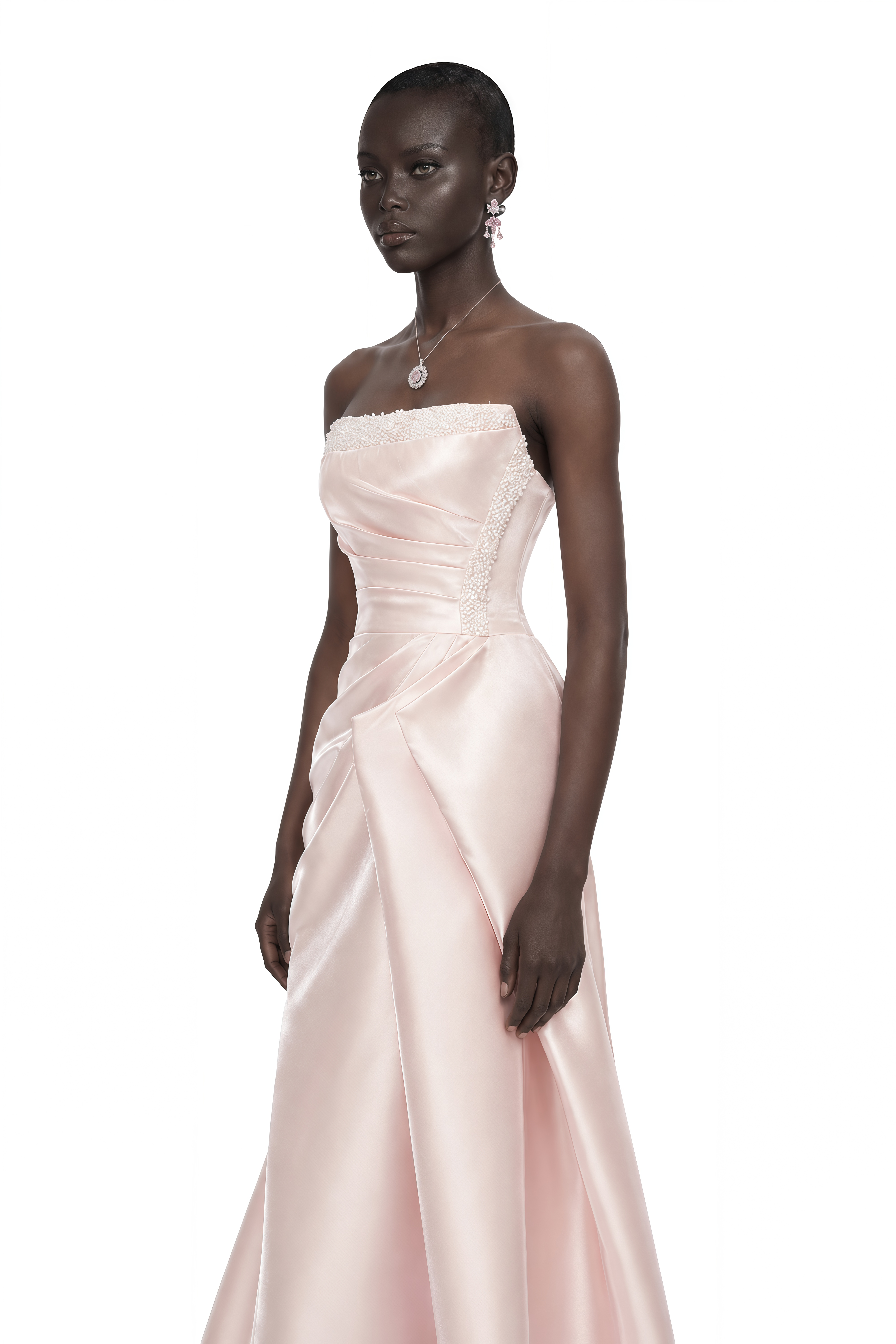 Charlotte Pink Off Shoulder Ruched Maxi Dress