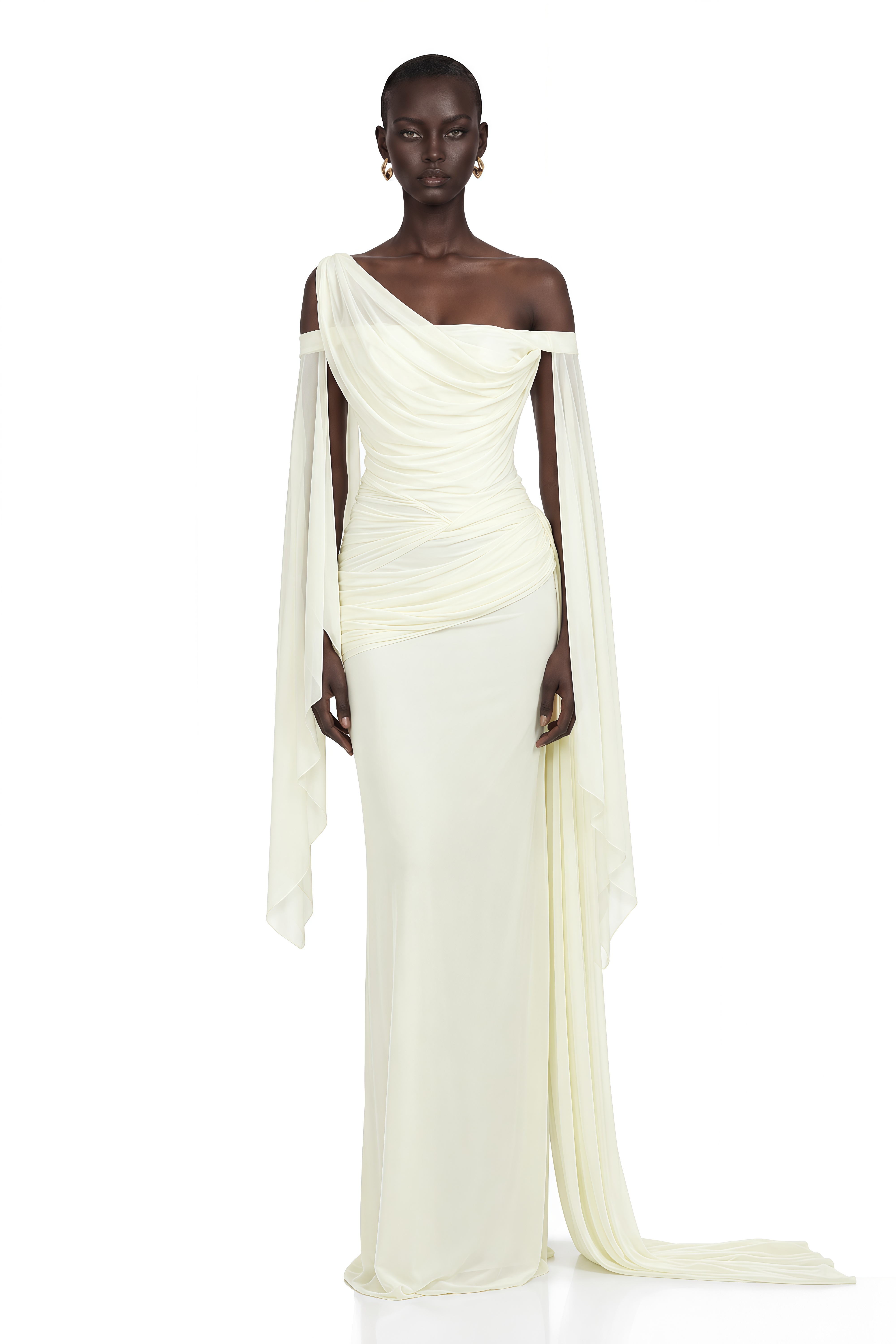 asymmetrical draped maxi dress Aurianne White Invisible side zip XX-Small Burgundy Delaney Crisscross Back Dress Color:Raisin