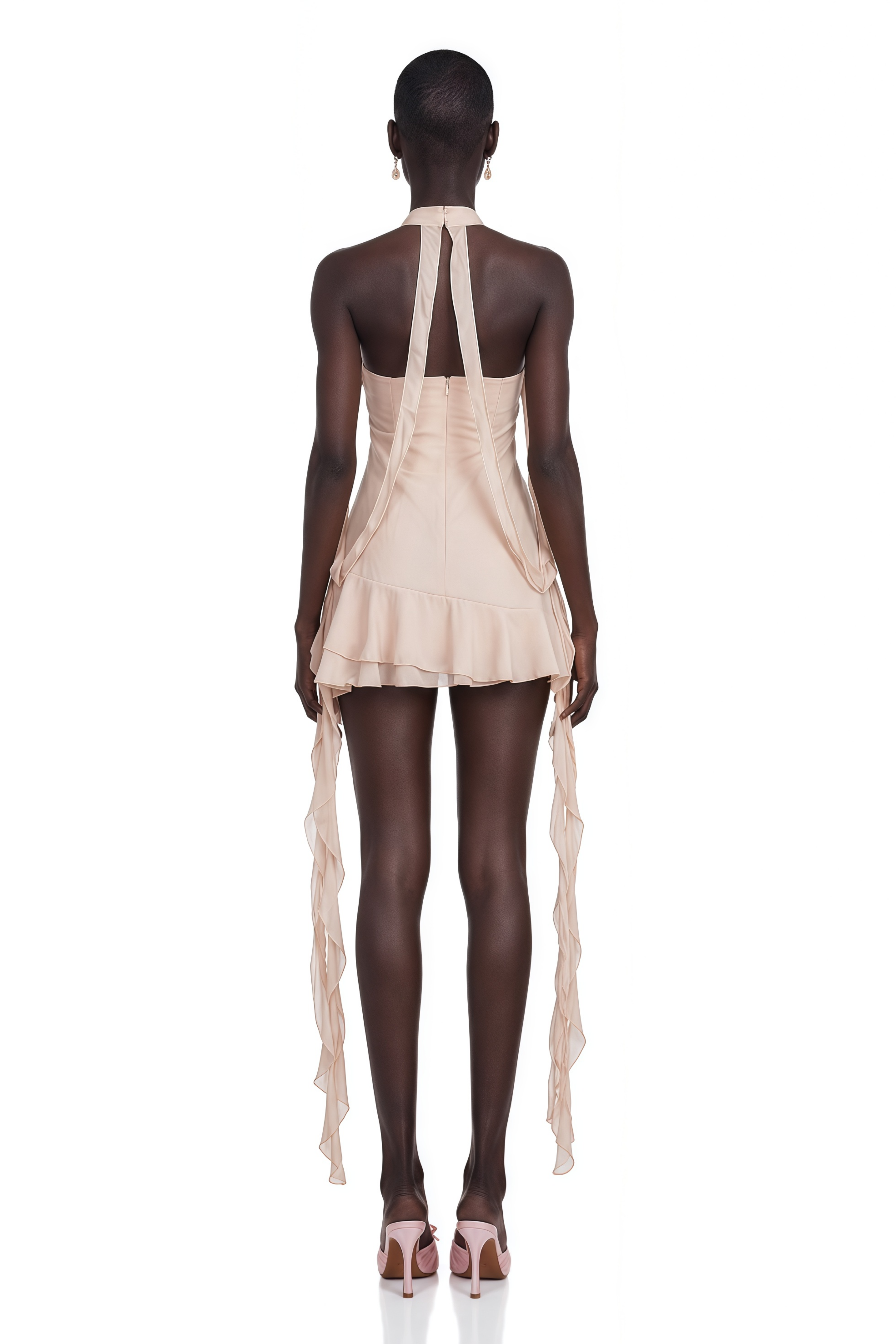 Eloisee Floral Asymmetrical Mini Dress