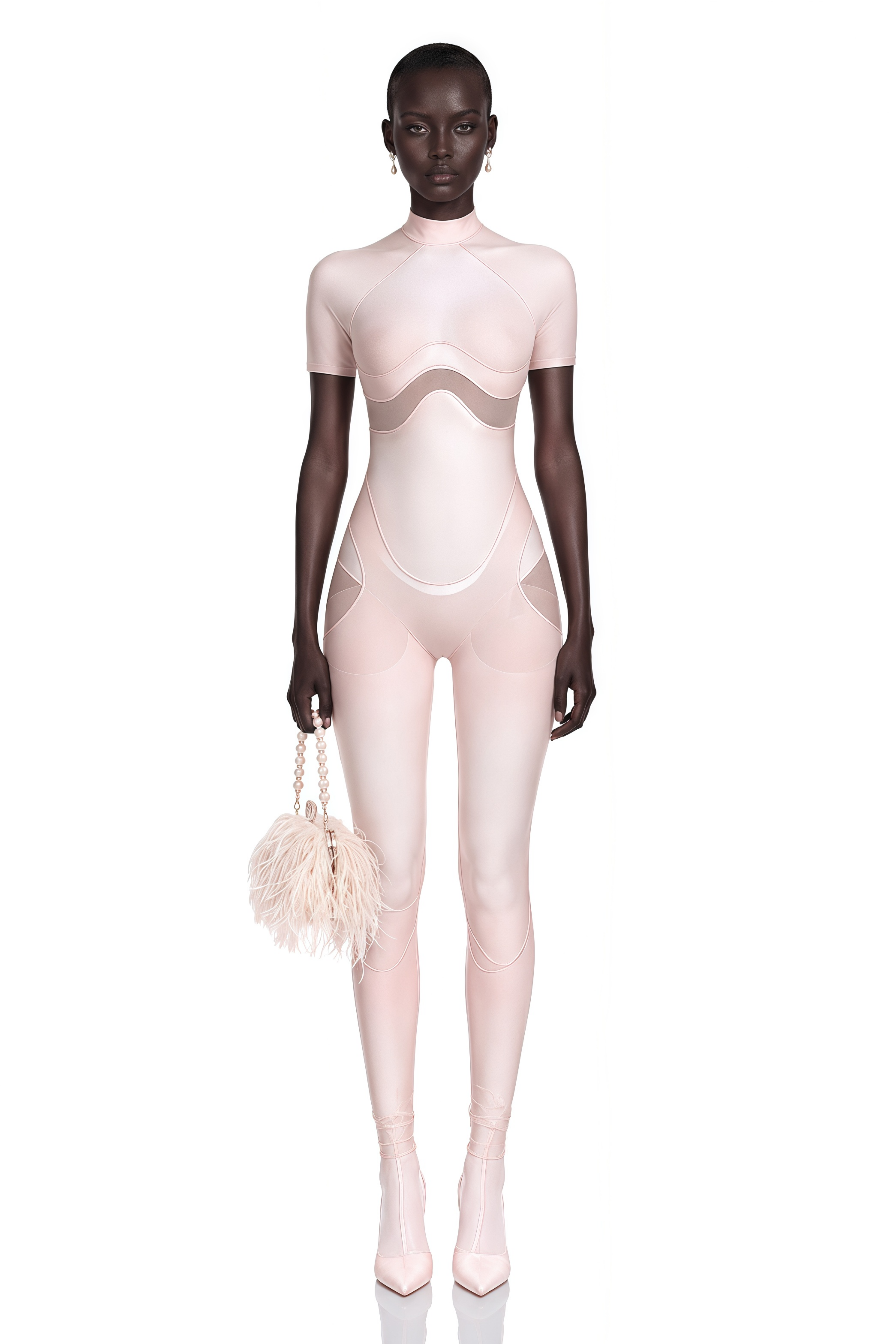 Zéro Pink Short Sleeve Catsuit