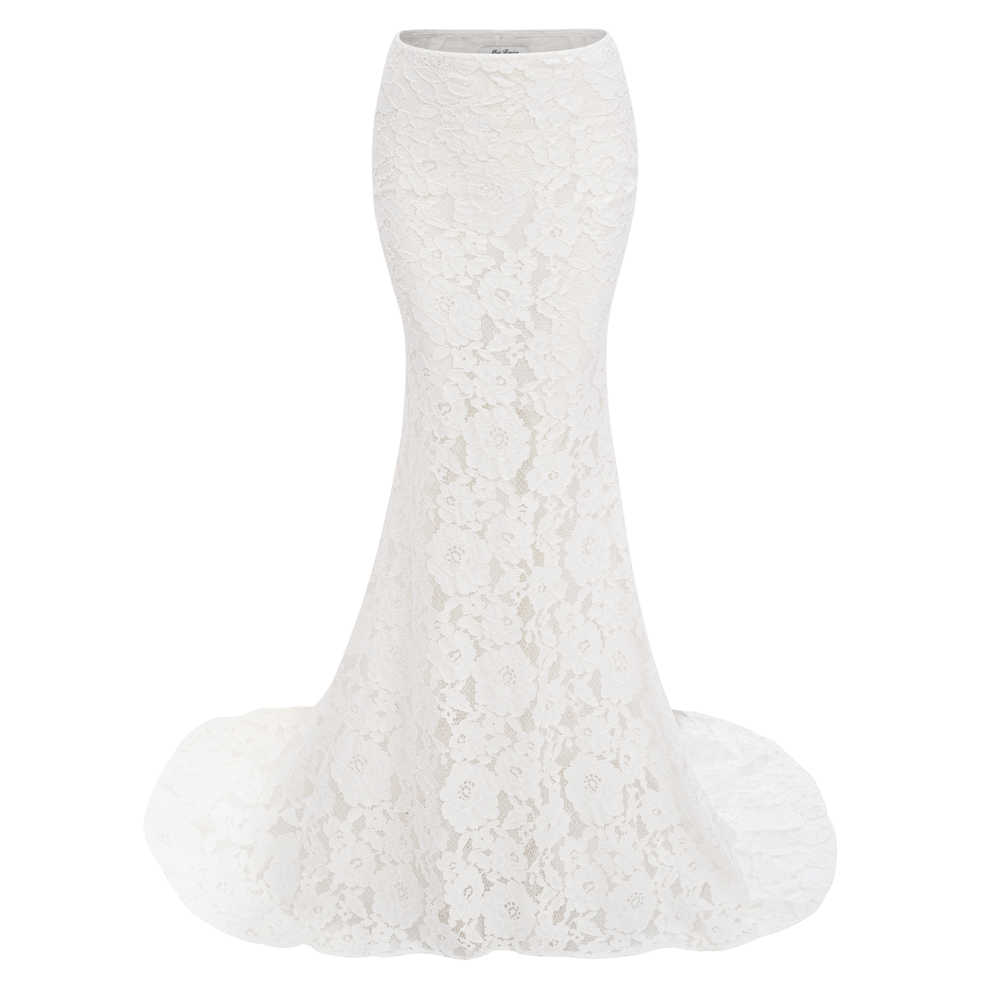 Adèle White Short Sleeve Floral Blouse & Mermaid Skirt Set