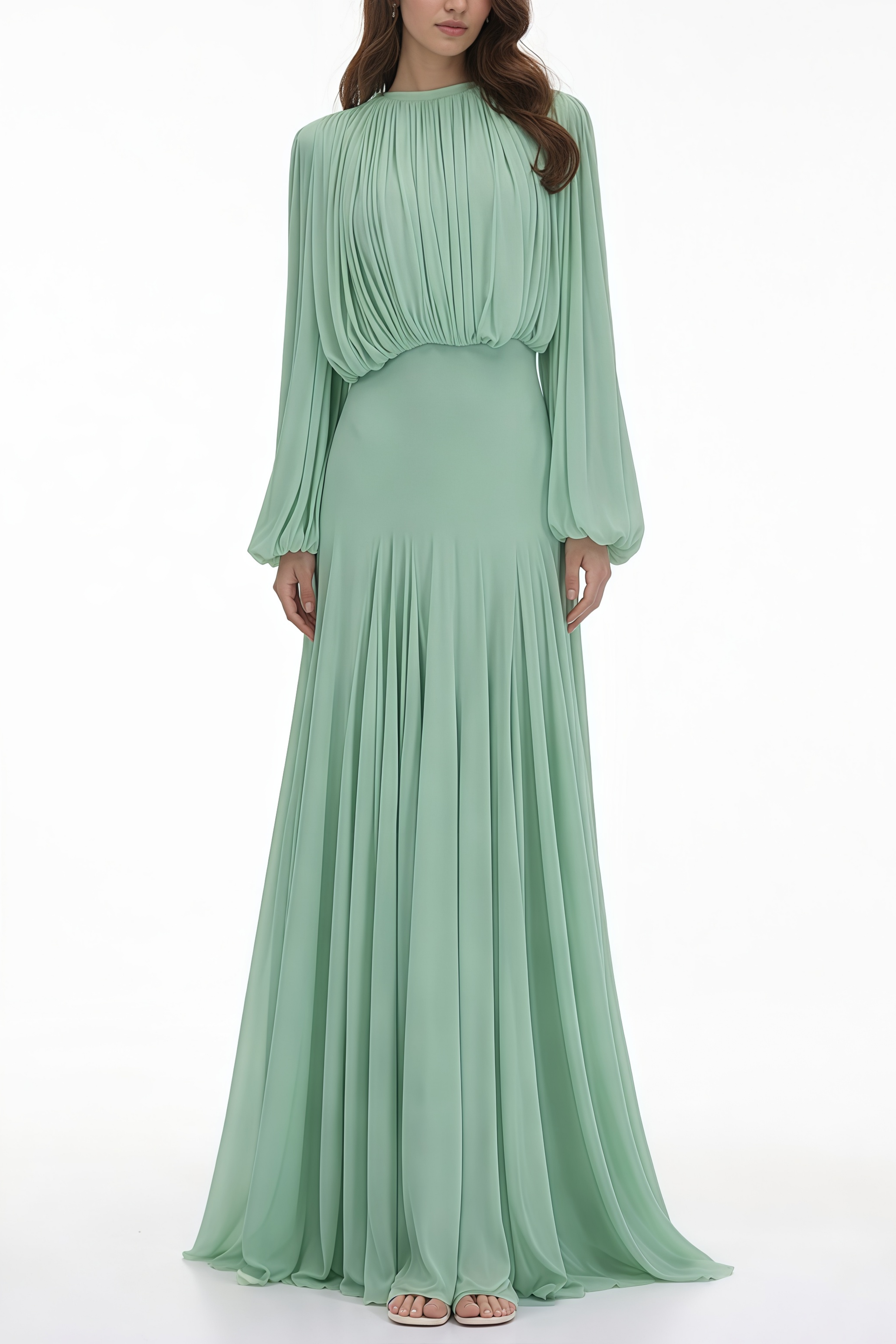 green lantern dress Annabelle Sleeve Pleated Maxi (Final Sale-US Only) – Miss Rosier Medium Stretch