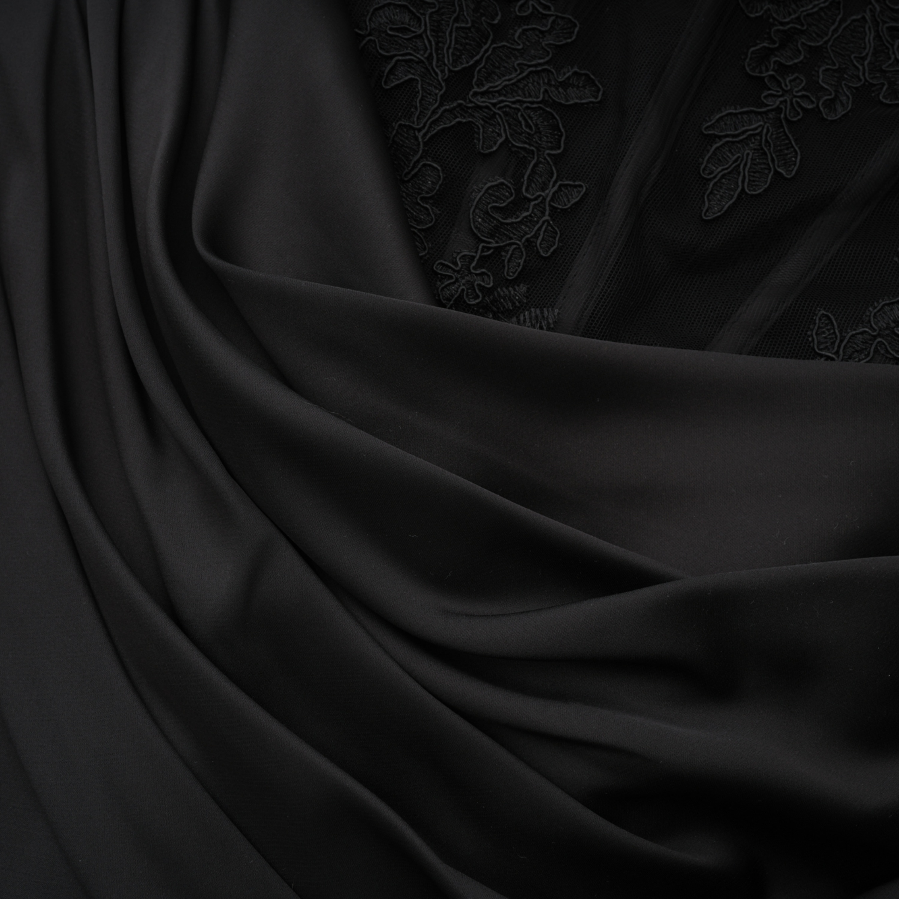 Cassandra Black Ruched Mini Dress with Lace Corset