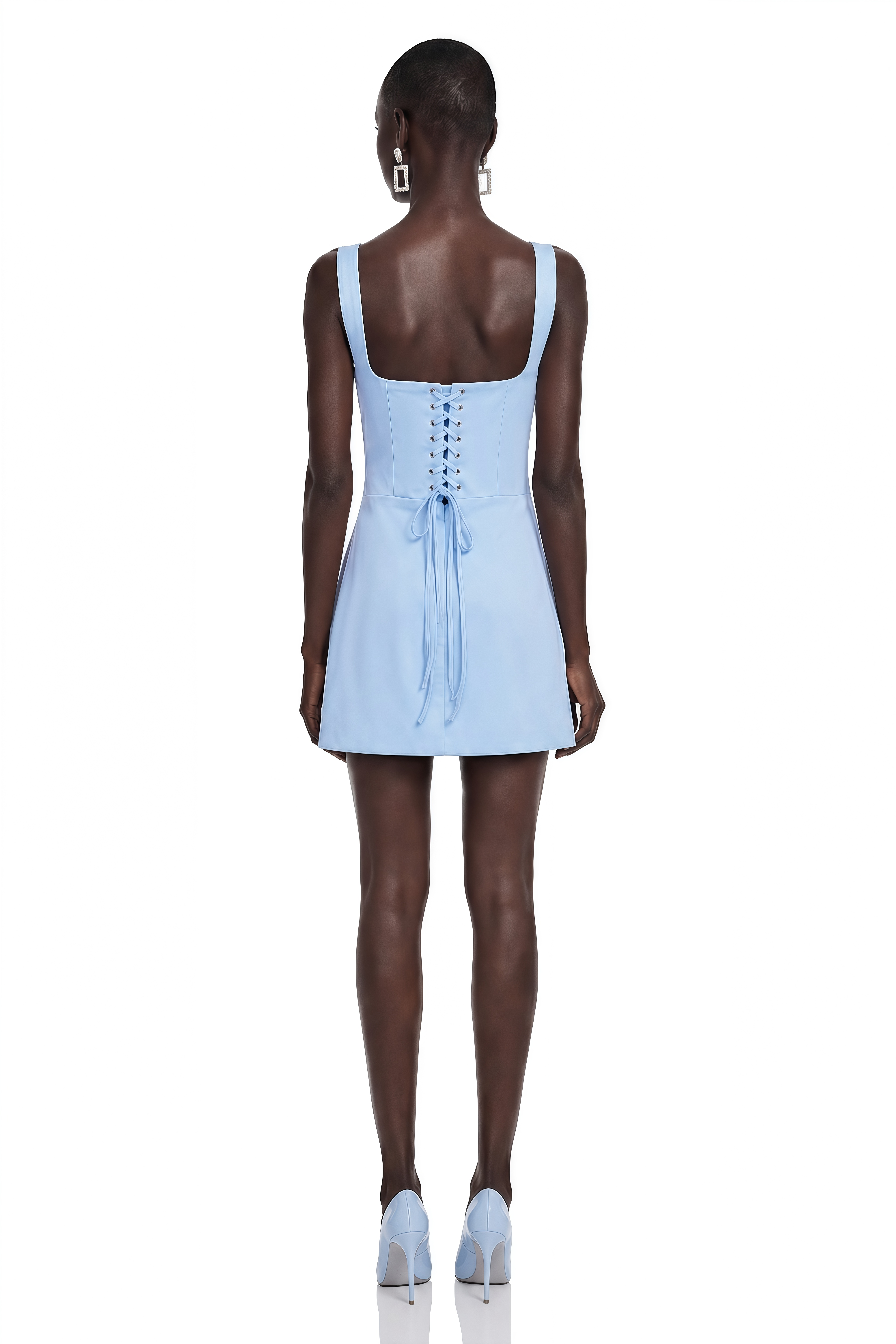 Cerise Blue Coral Embellished Mini Dress