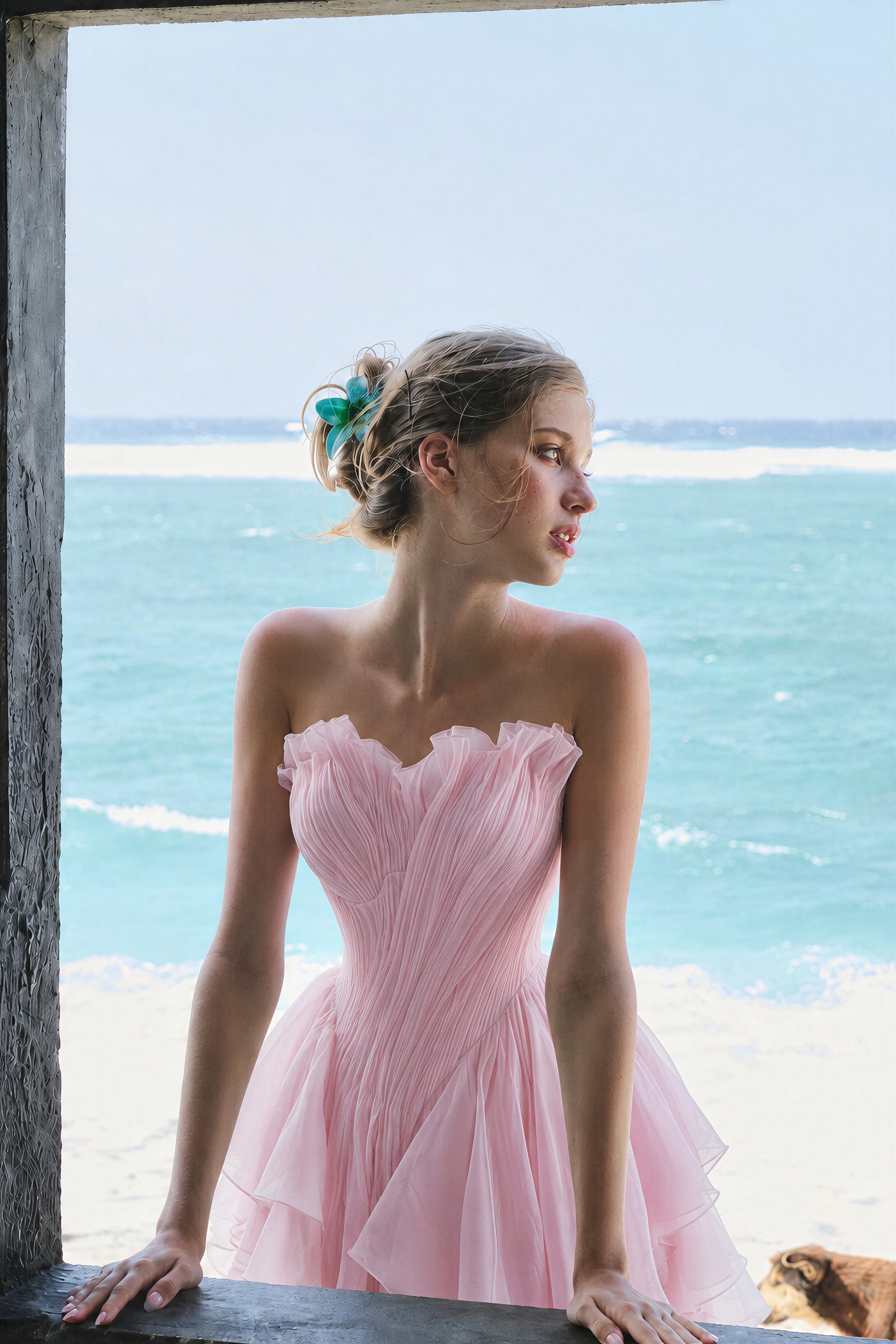 Charlotte Pink Off Shoulder Ruffled Mini Dress