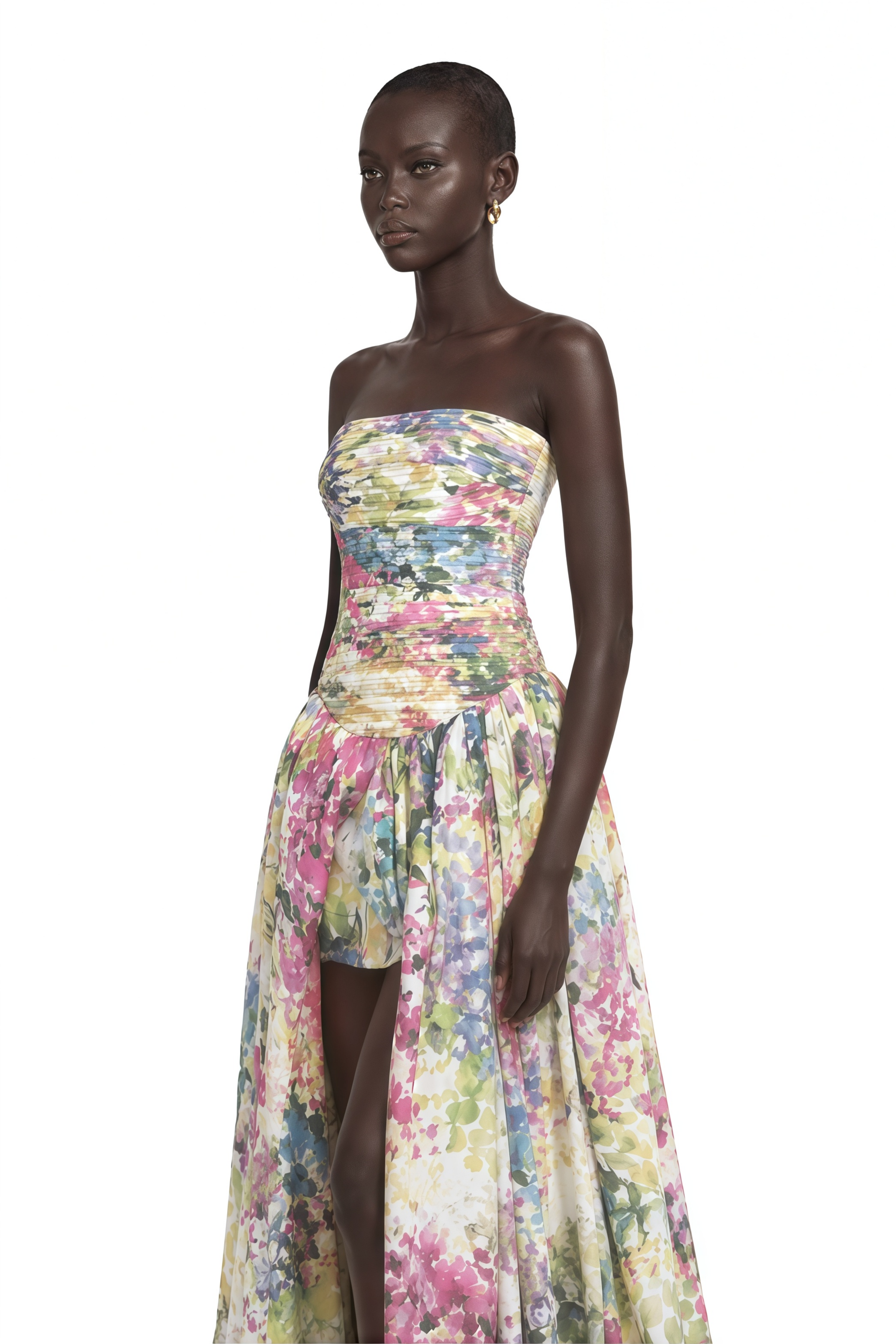 Parastoo Lavandula Floral Print Pleated Maxi Dress – Miss Rosier
