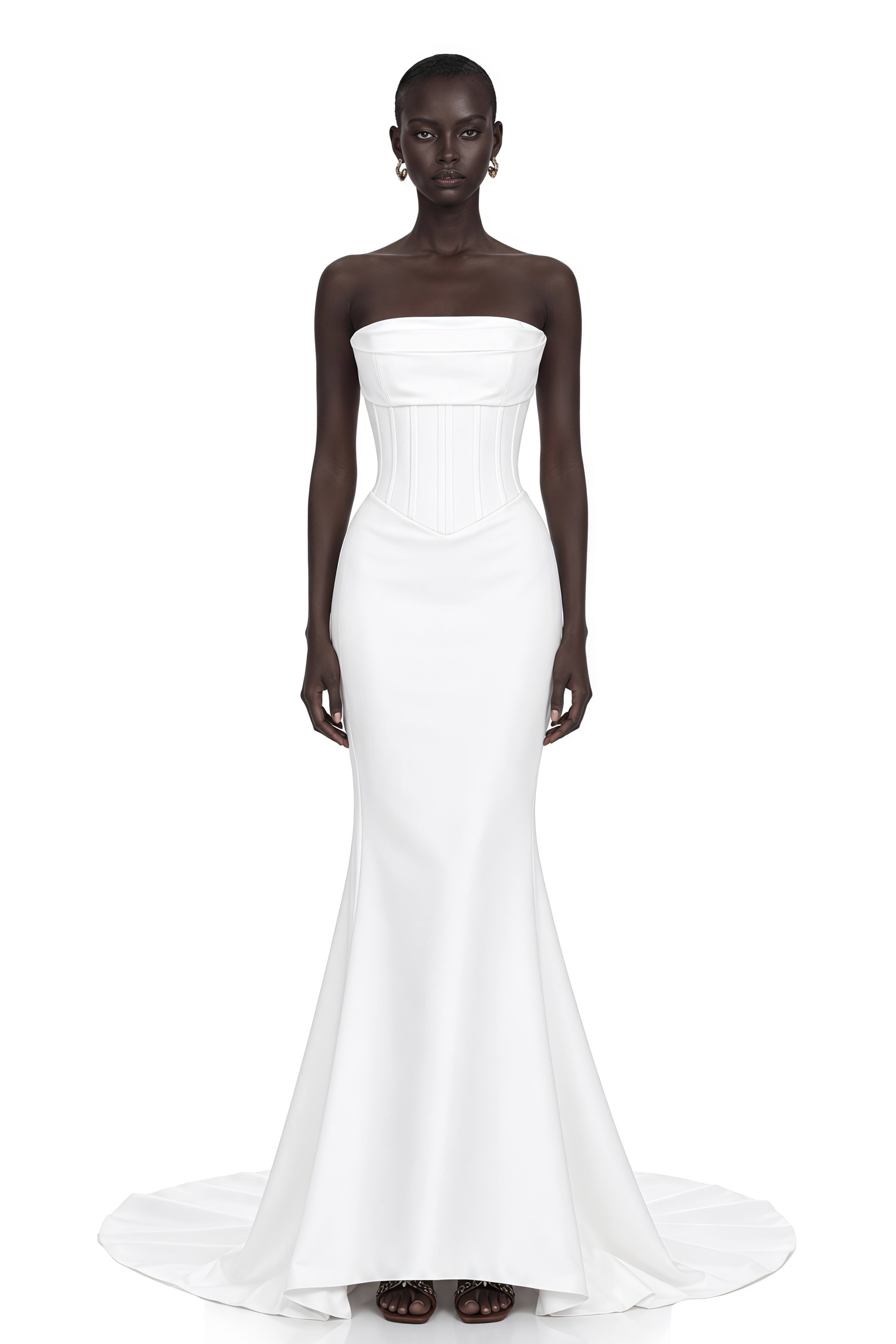 Mirewen White Off Shoulder Corset Maxi Dress – Miss Rosier