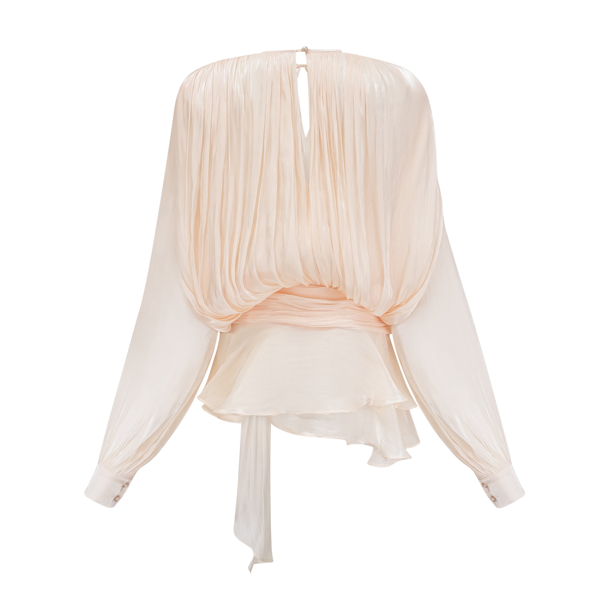 Pleated Ruffled Mini Dress