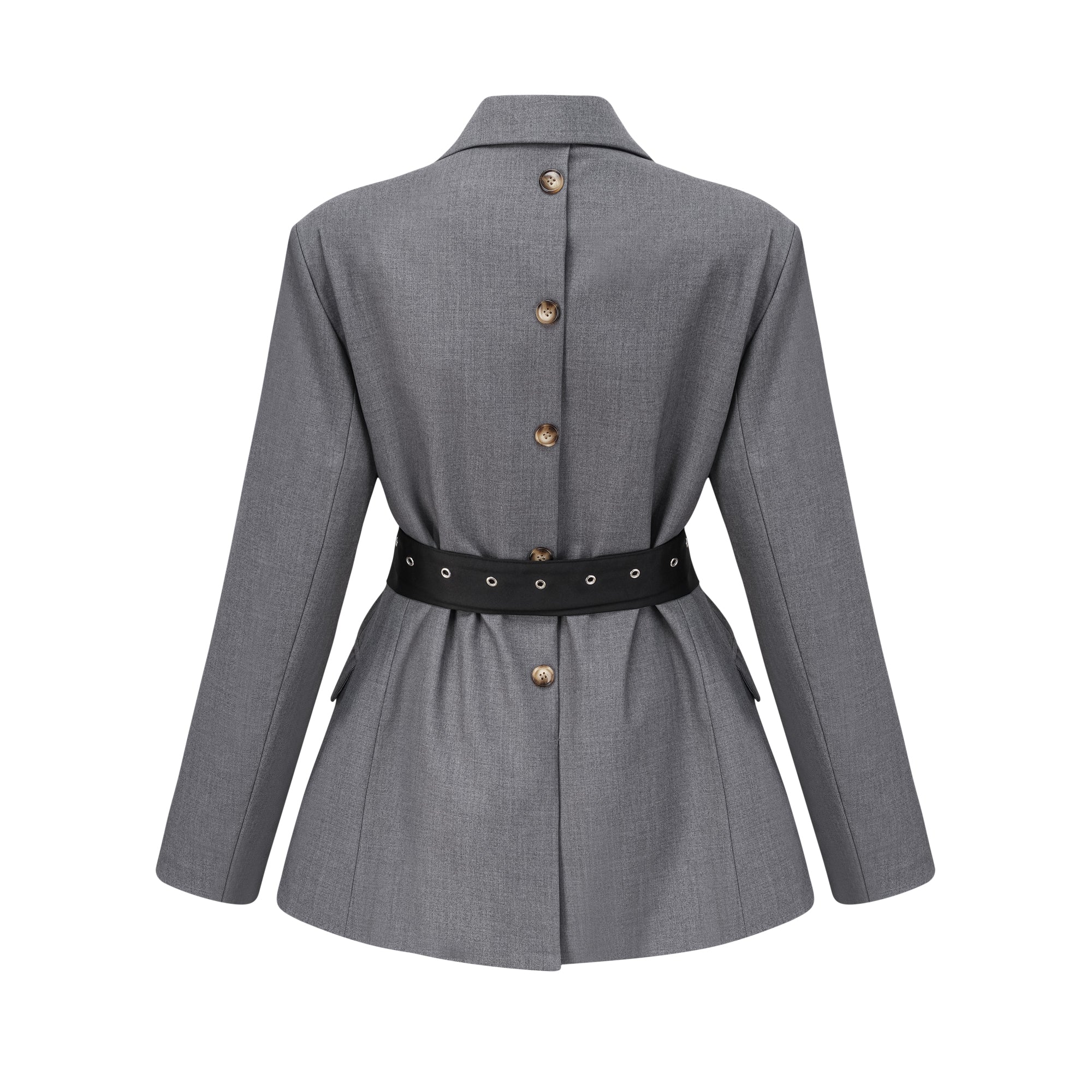Belted-Waist Blazer