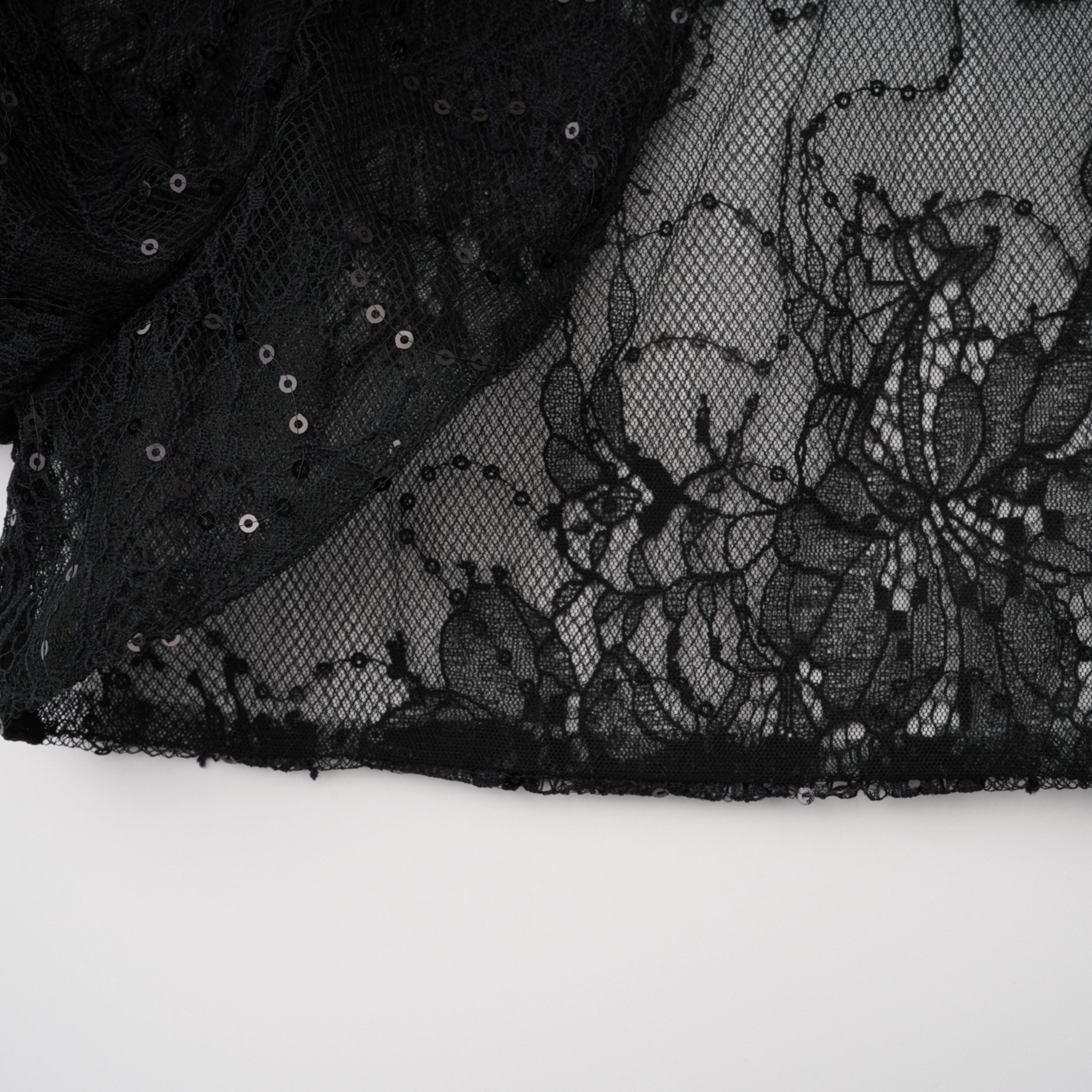 Black Lace Corset Maxi Dress