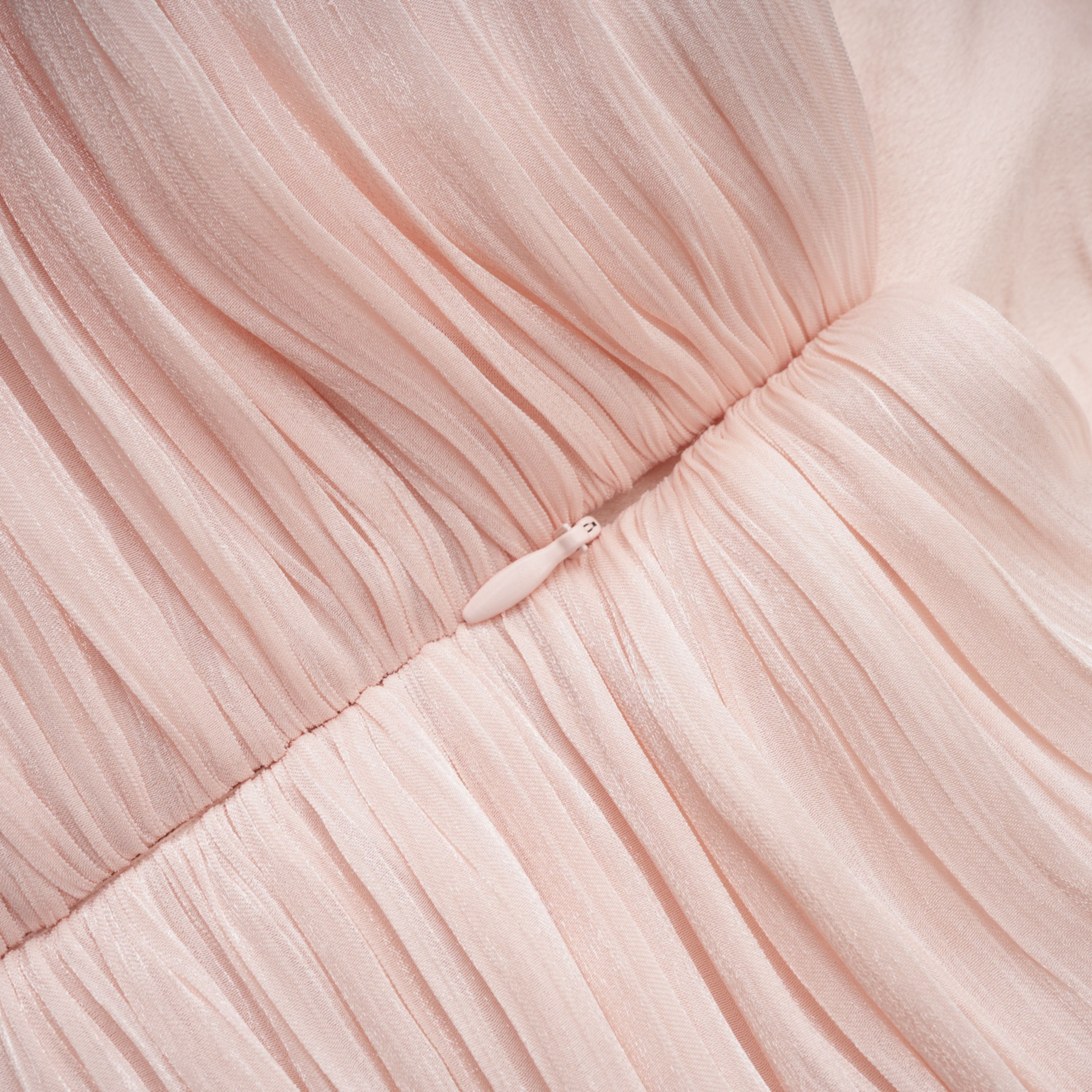 Pink Glossy Cape & Dress