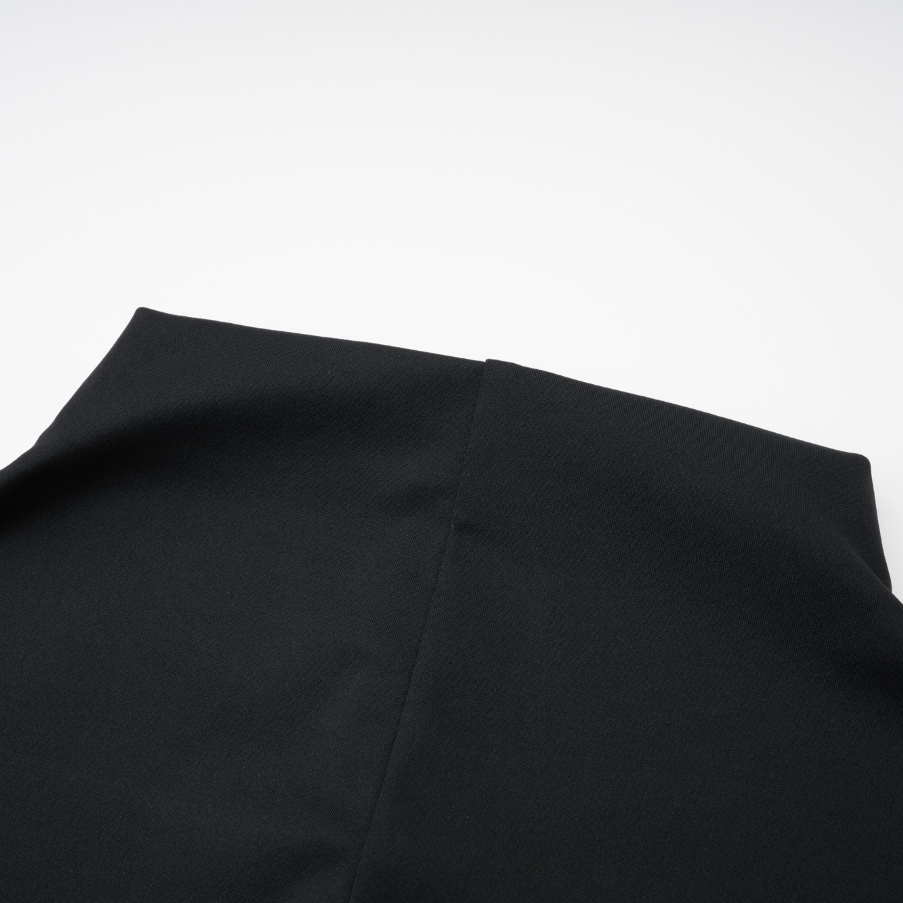 Black High-Split Mock Neck Long Dress