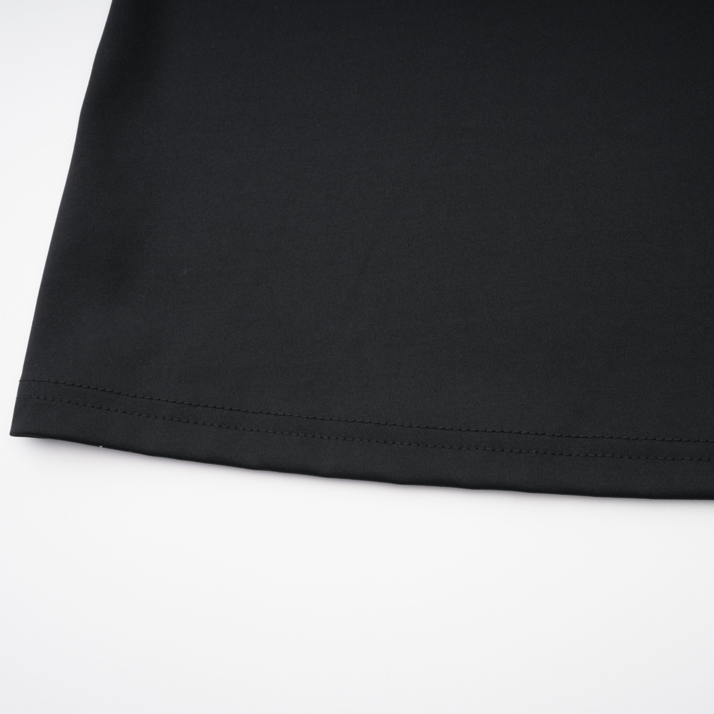 Black High-Split Mock Neck Long Dress
