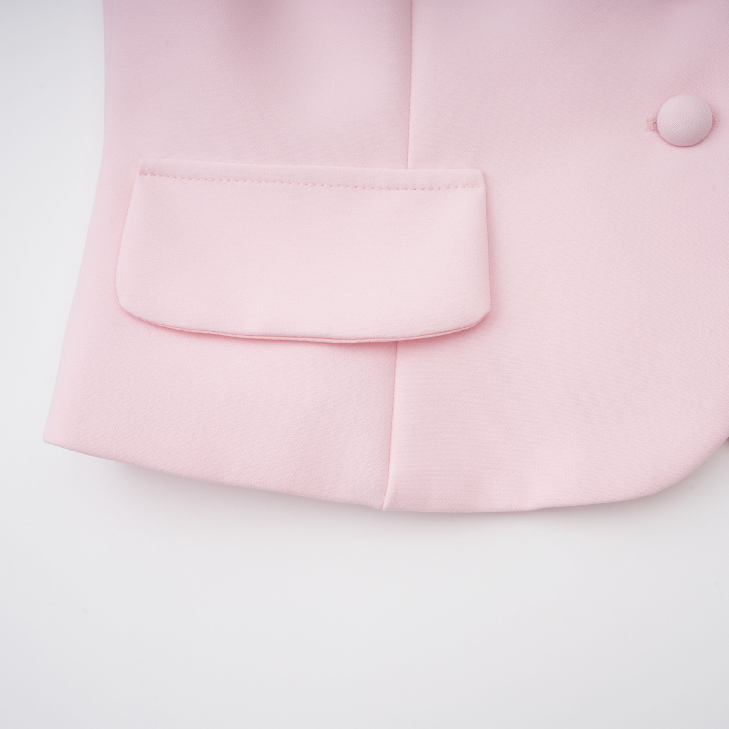 Pink Peter Pan Collar Jacket & Skirt