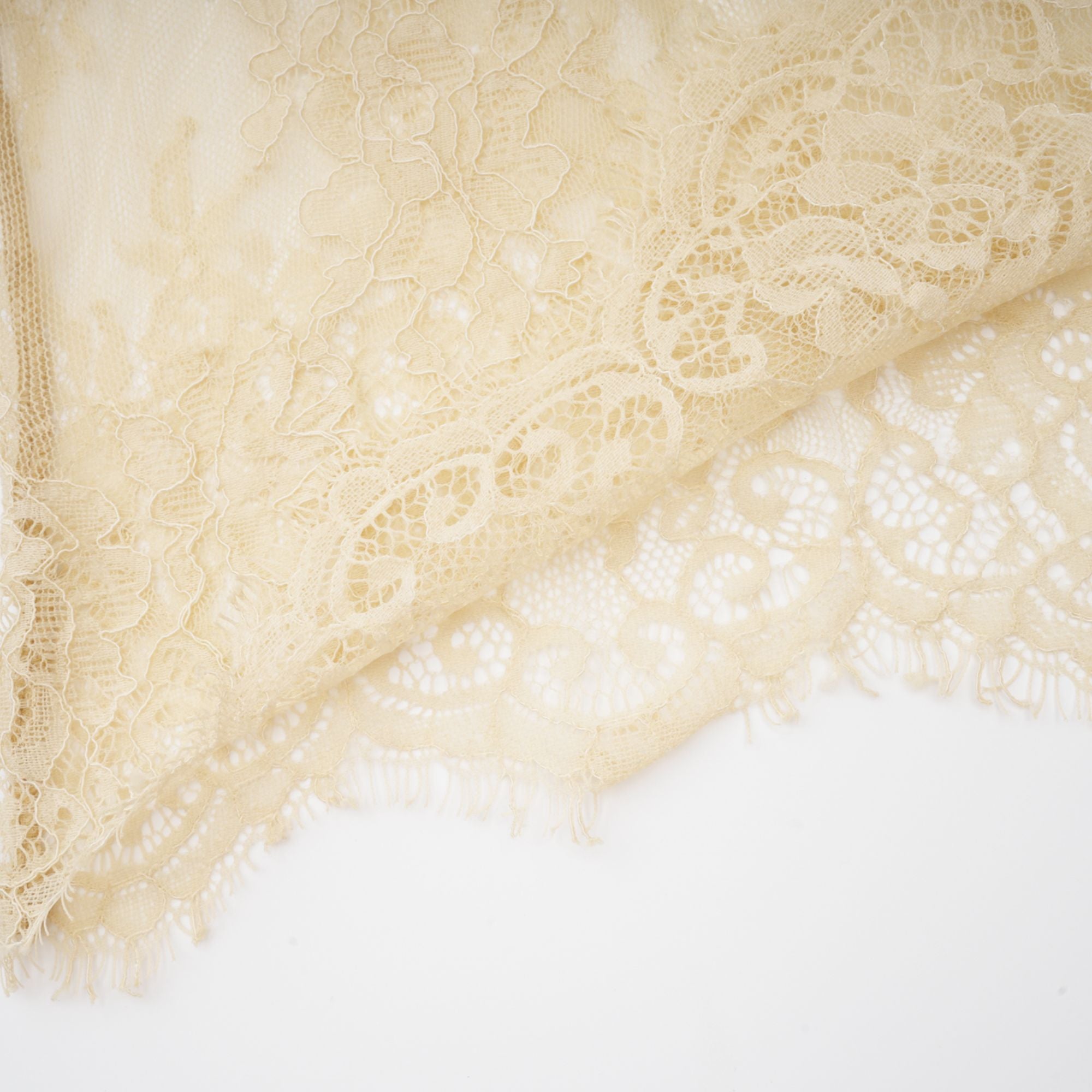 Blue denim camisole and matching skirt with delicate cream lace overlays