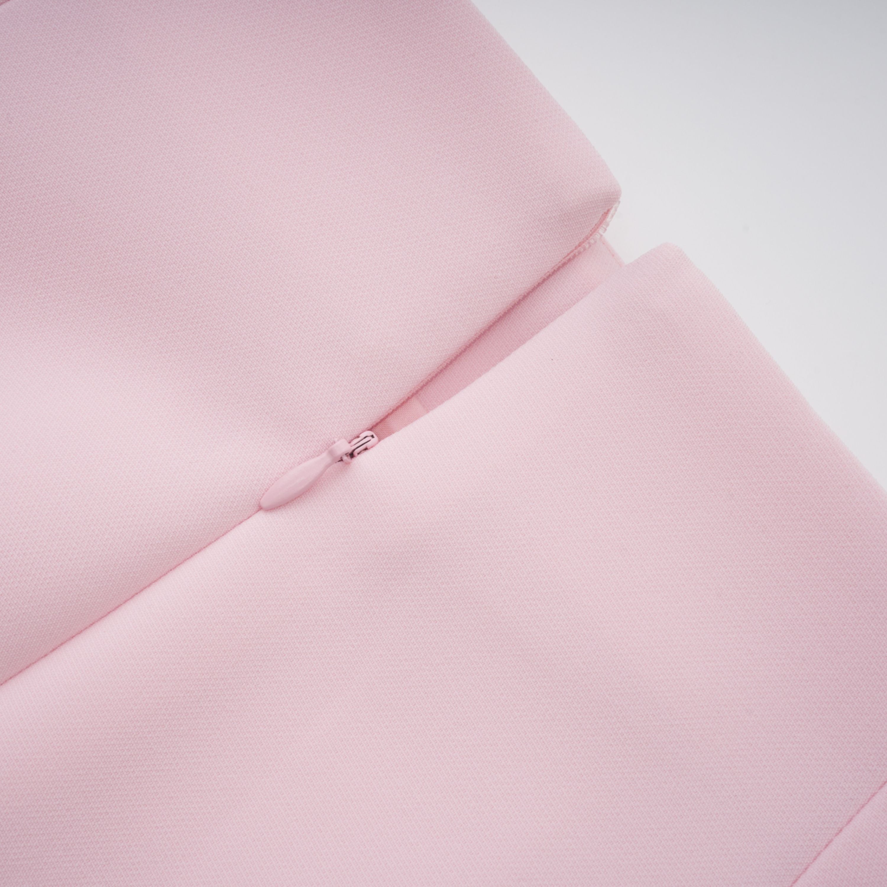 Pink Peter Pan Collar Jacket & Skirt