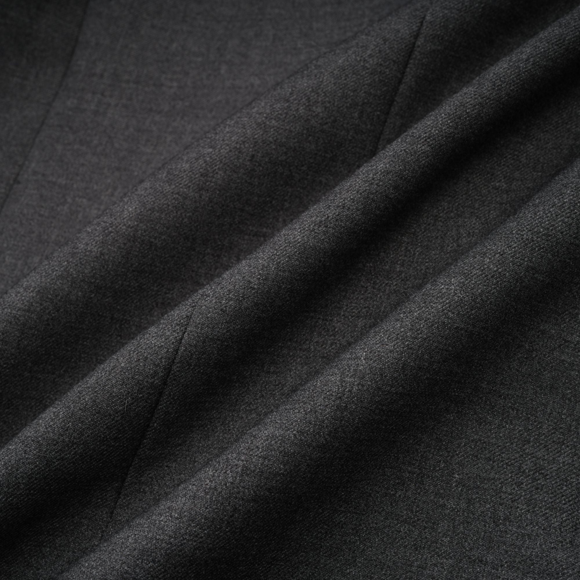 Grey blazer with black lace trim